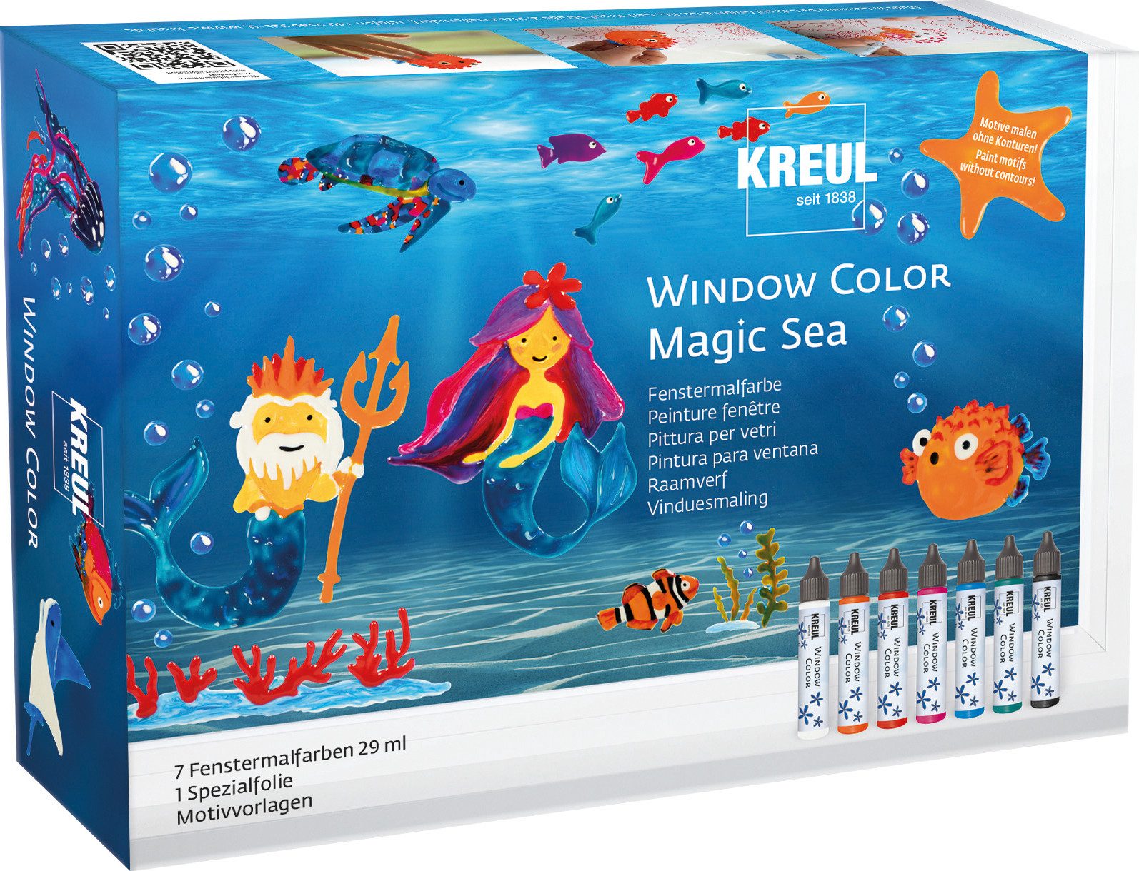 Kreul Fenstersticker Window Color Set 'Magic Sea', 8-teilig