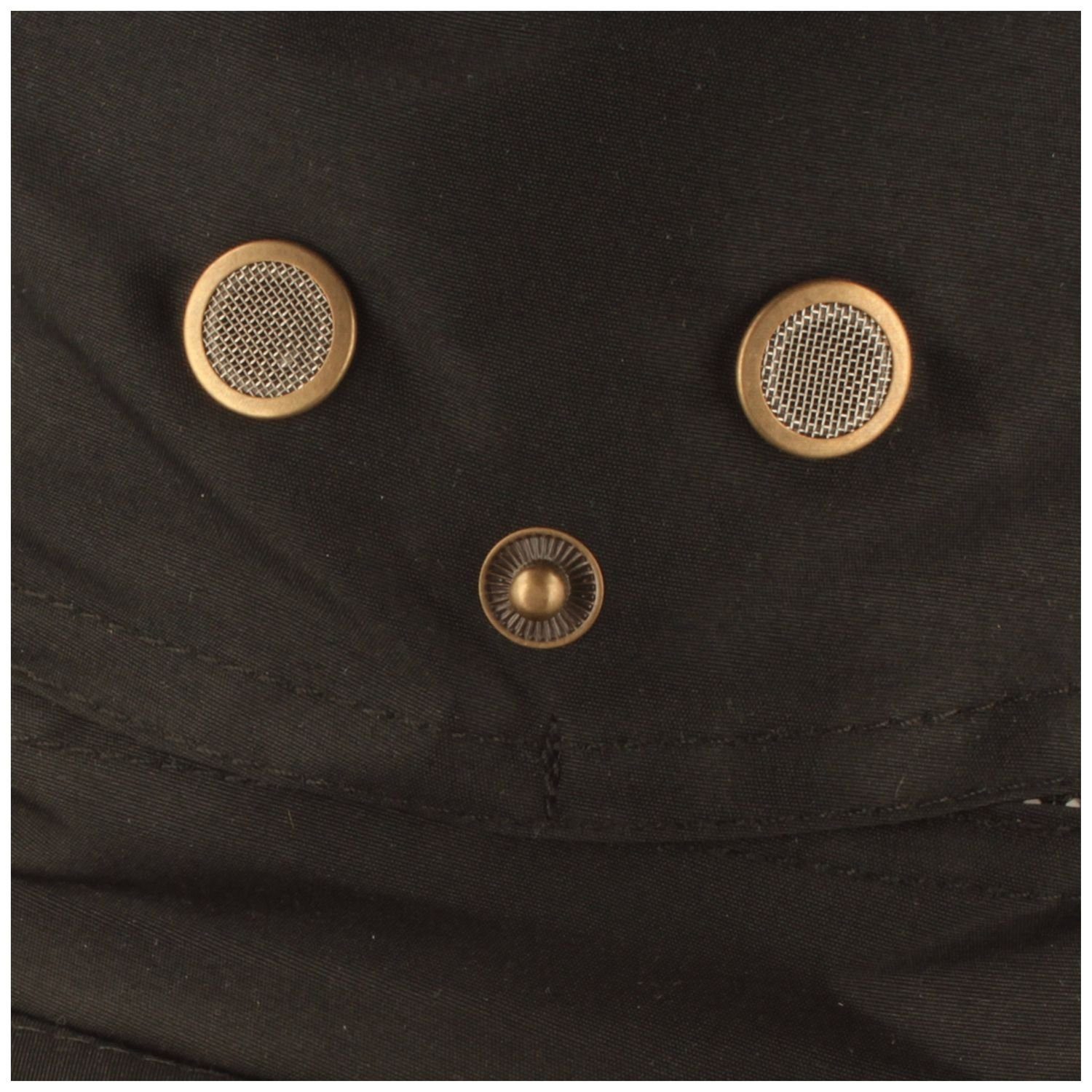 40+ Breiter UV Kinnband Fischerhut Lüftungsschlitzen Fischerhut und schwarz