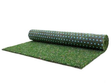 Kunstrasen GREEN, Primaflor-Ideen in Textil, rechteckig, Höhe: 7,5 mm, Rasenteppich, blau, mit Noppen