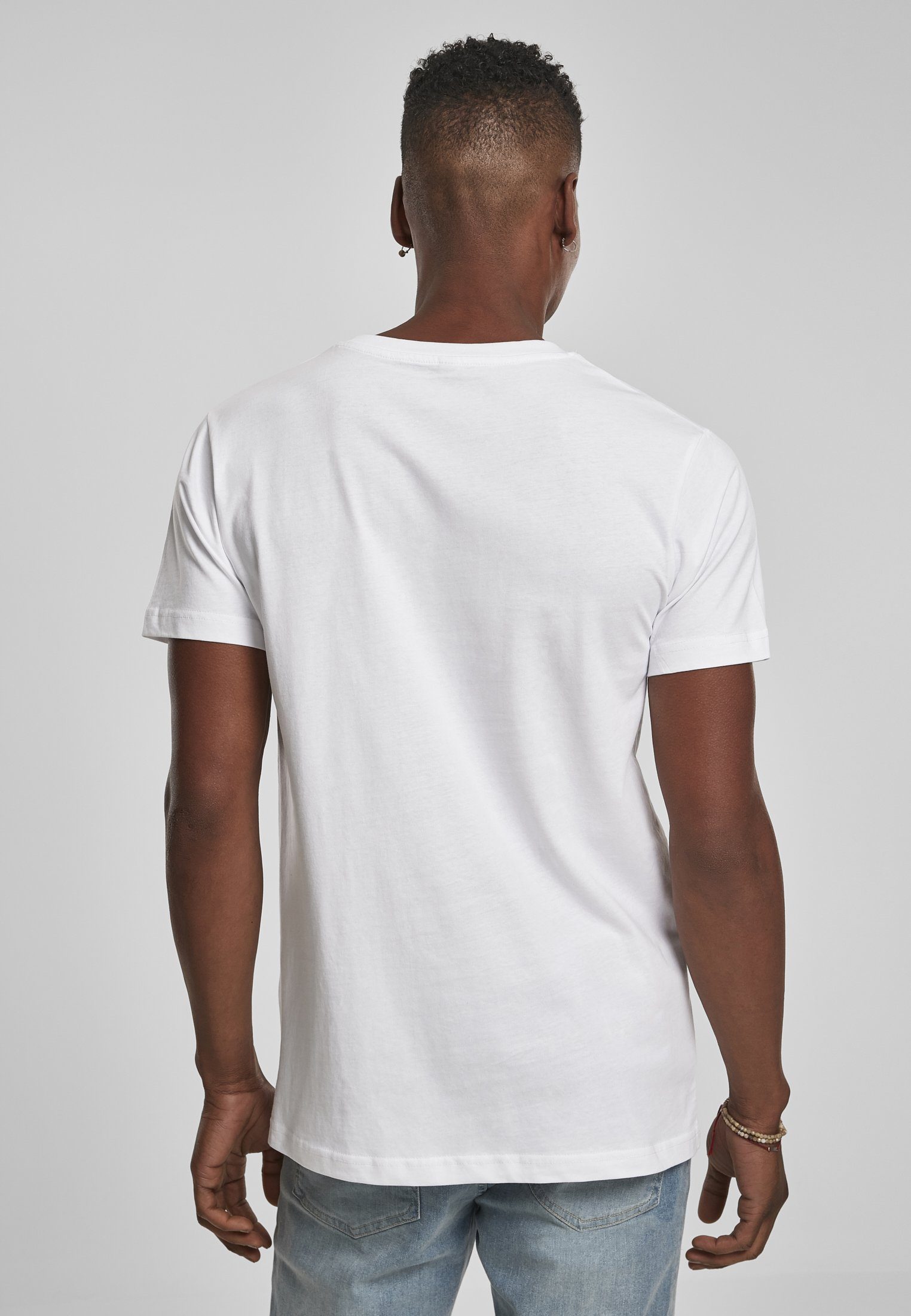 Tee T-Shirt Trust MT351 white (1-tlg) Herren MisterTee Trust