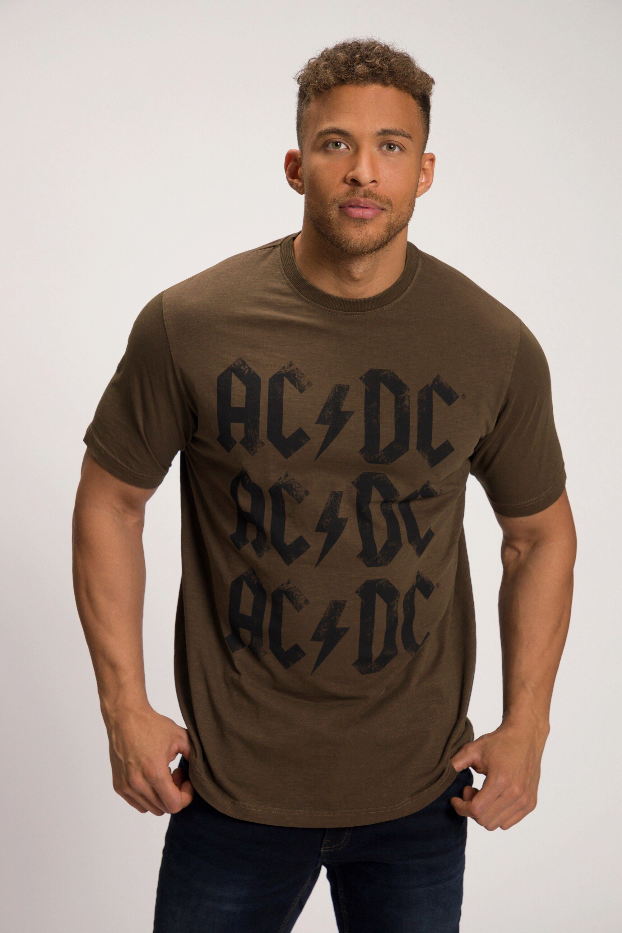 JP1880 T-Shirt T-Shirt Bandshirt AC/DC Halbarm bis 8 XL braun