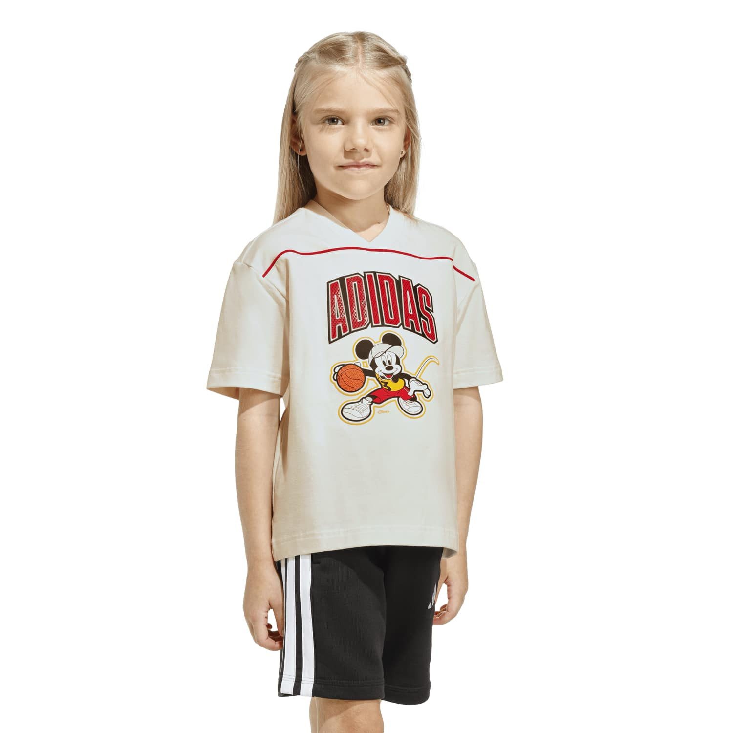adidas Performance T-Shirt Disney Micky Maus Tee (Baumwolle) beige Kinder