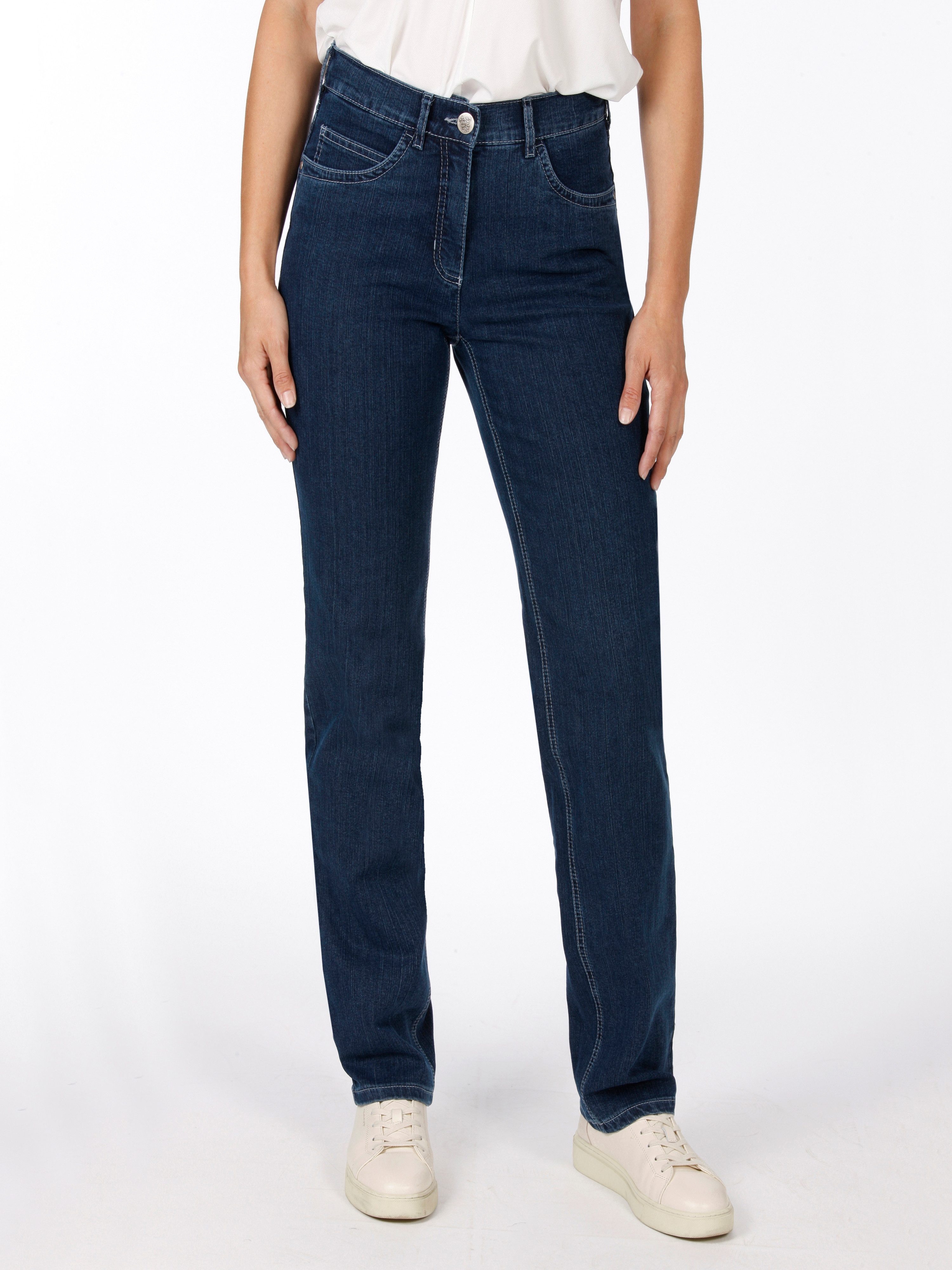 STARK DIE HOSE Stretch-Jeans Style GRETA, bequem durch ihren unsichtbaren Dehnbund, auch Kuzgröße OEKO-TEX® Standard 100