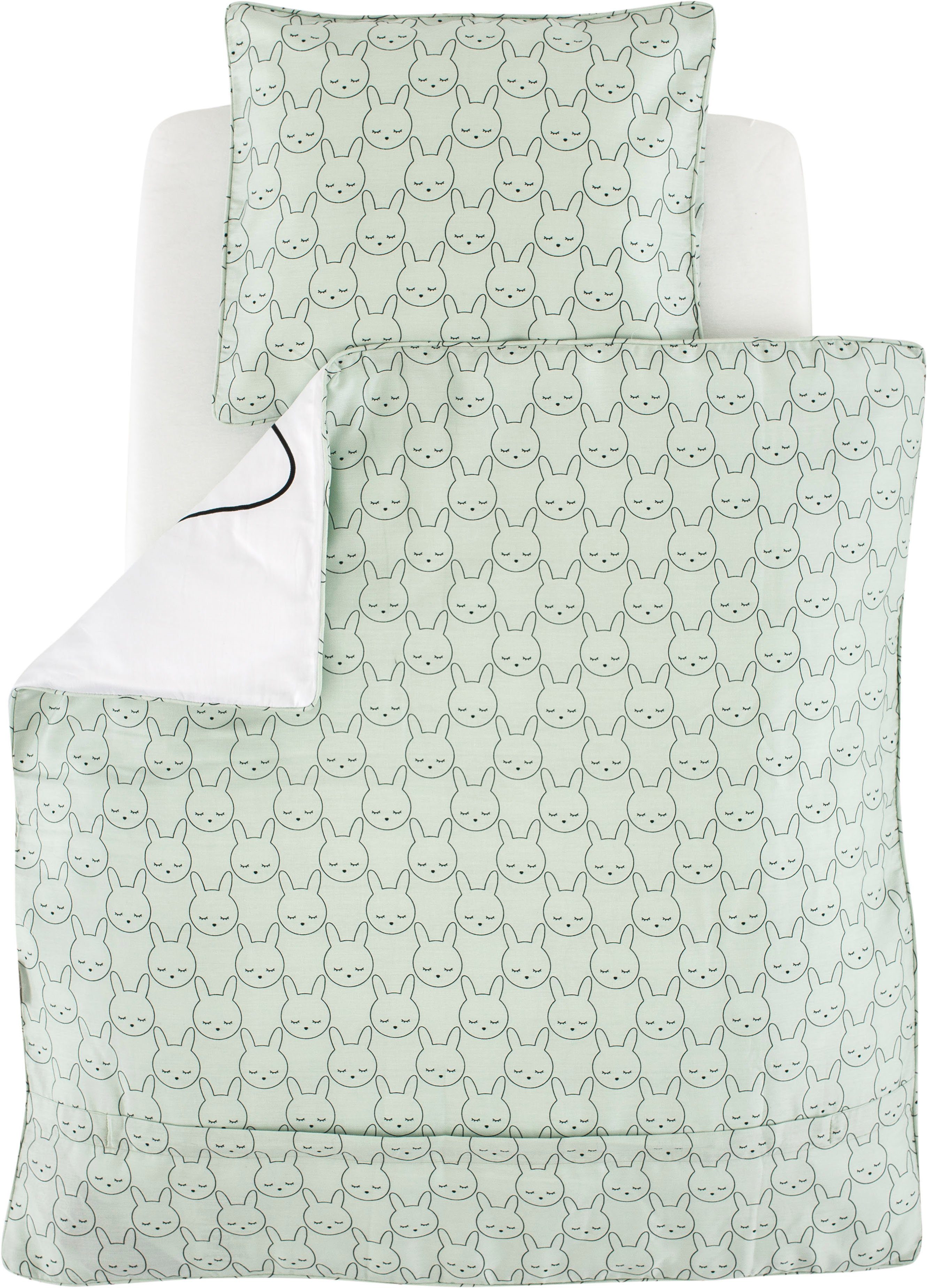 Träumeland Babybettwäsche kuschelweiche Bettwäsche Kuschelhase, Jersey, 2 teilig