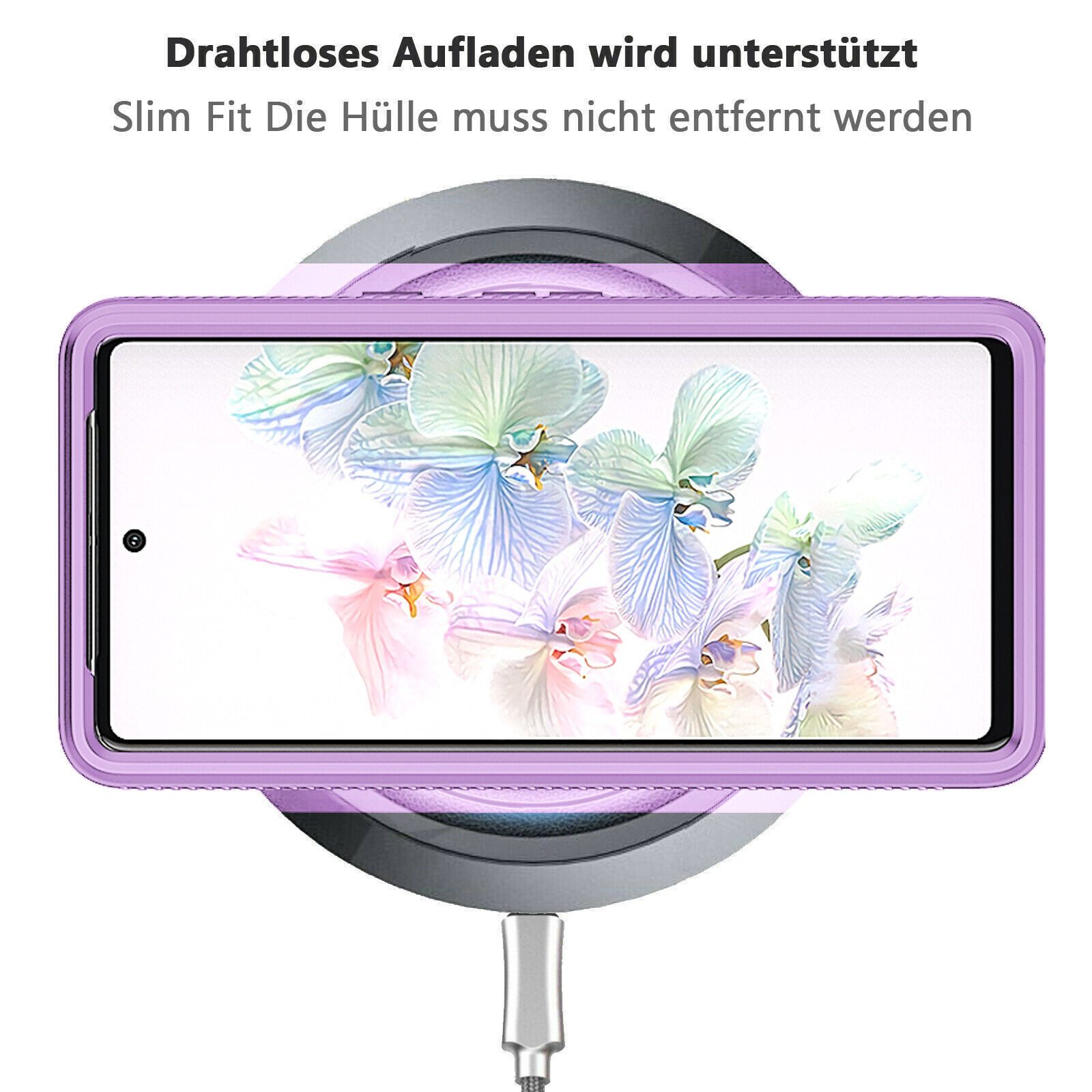 betterfon Handyhülle für Google Pixel 7 / 7 Pro2-teiliges 360° Schutzcase mit Panzerglas, Stoßfestes TPU, elastisch, kratzfest & griffig im Alltag