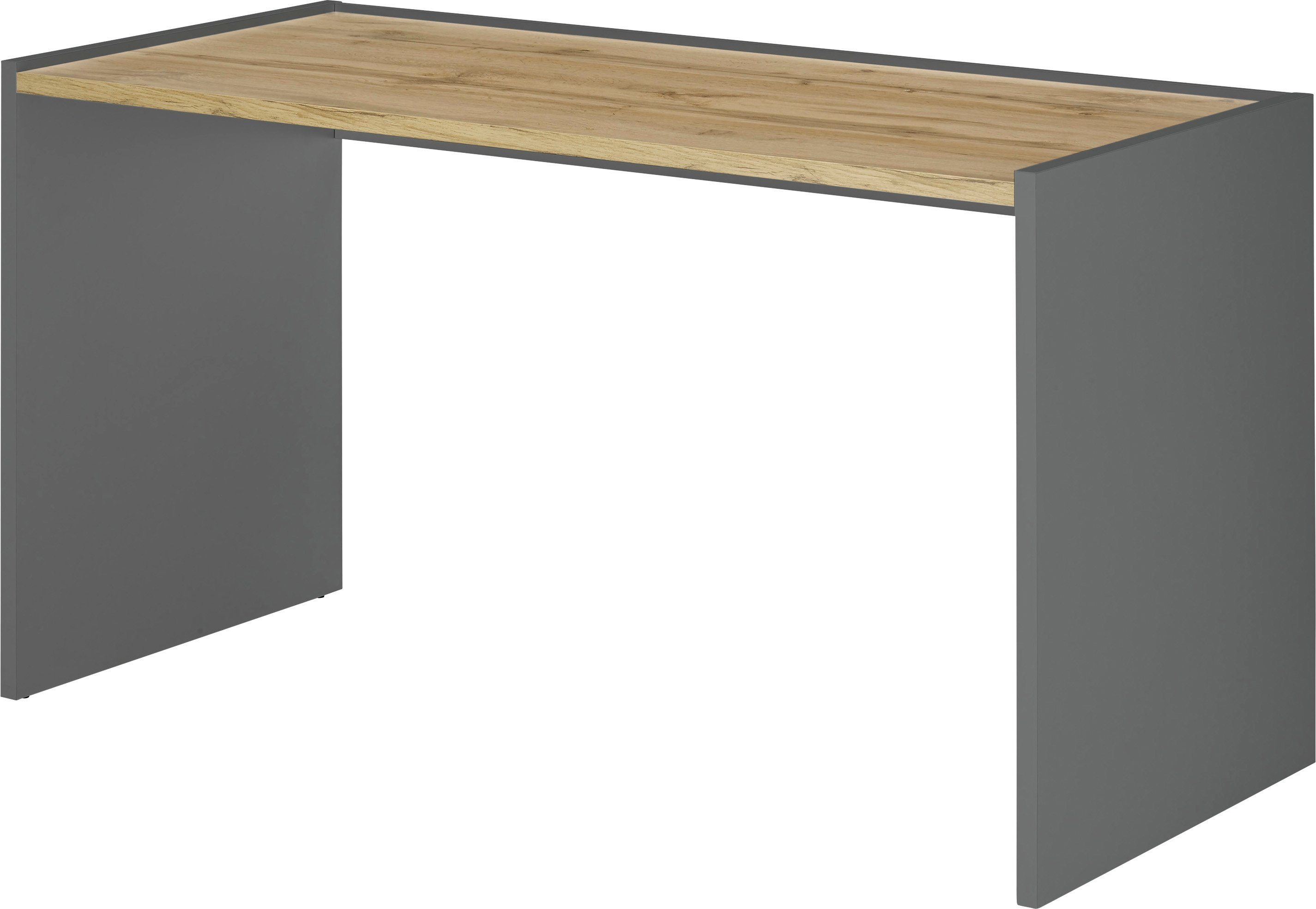 INOSIGN Schreibtisch CiTY/GiRON, Home Office, wohnliches Breite 143 cm Anthrazit moderner zeitlos Computertisch