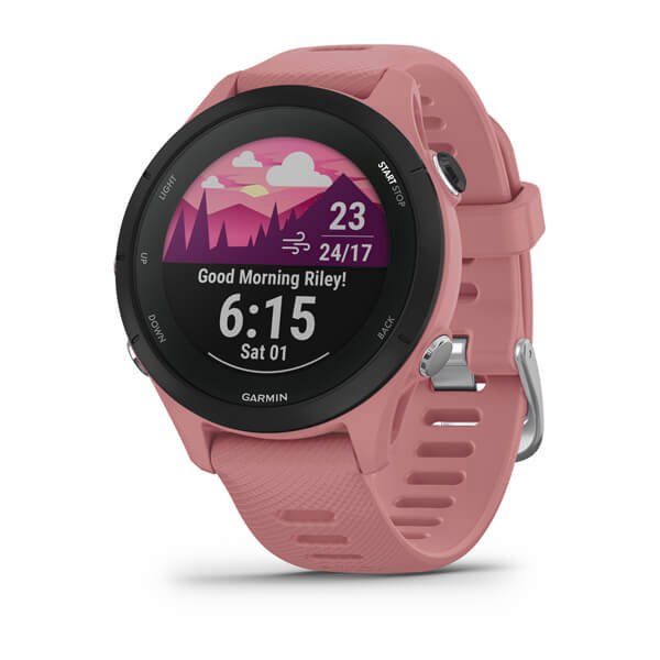 Garmin Forerunner 255S Basic Smartwatch (2,8 cm/1,1 Zoll, Proprietär),  Vorinstallierte Sport Apps, wie u.a. Triathlon, Laufen, Radfahren