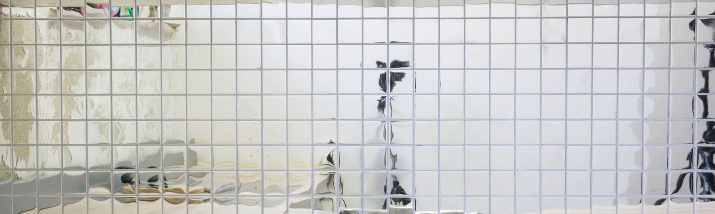 Küchenwand Mosani Mosaik Fliesenspiegel Mosaikfliesen silber Fliese Edelstahl glänzend