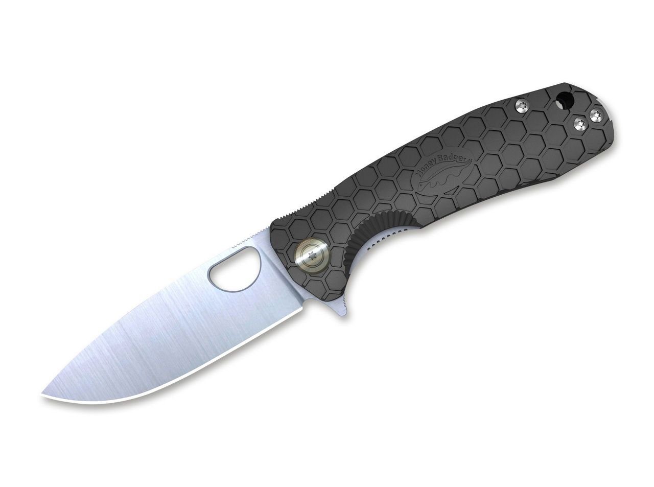 Honey Badger Taschenmesser Honey Badger Taschenmesser Flipper D2 Small Black Linerlock D2