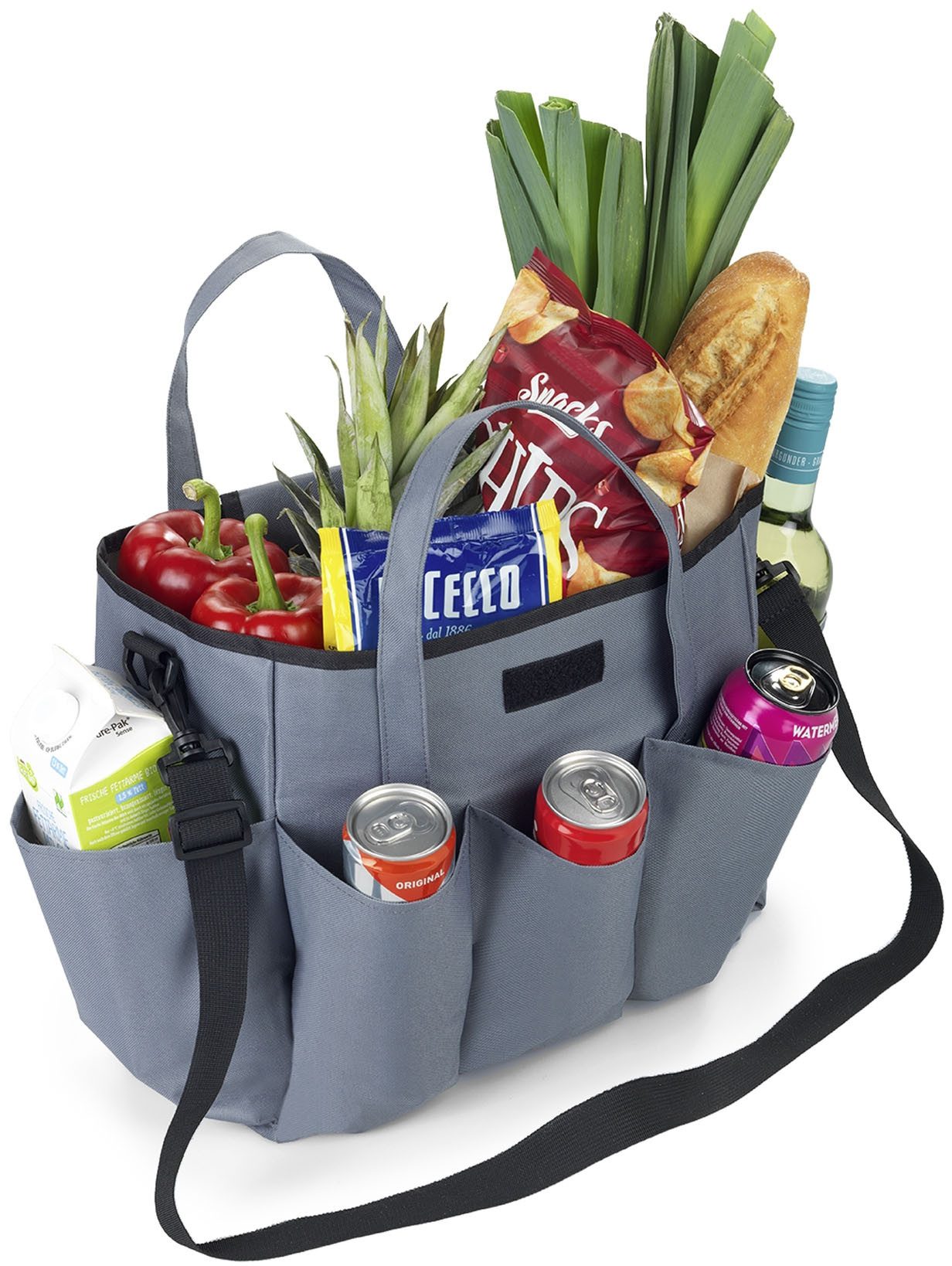 Maximex Organizer Universal-Caddy 8 Taschen, faltbare Tragetasche für zuhause und unterwegs, 15 Liter