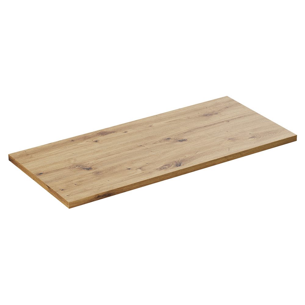 Lomadox Waschtischplatte BIBIONE-56, 100 cm breit in Artisan Eiche
