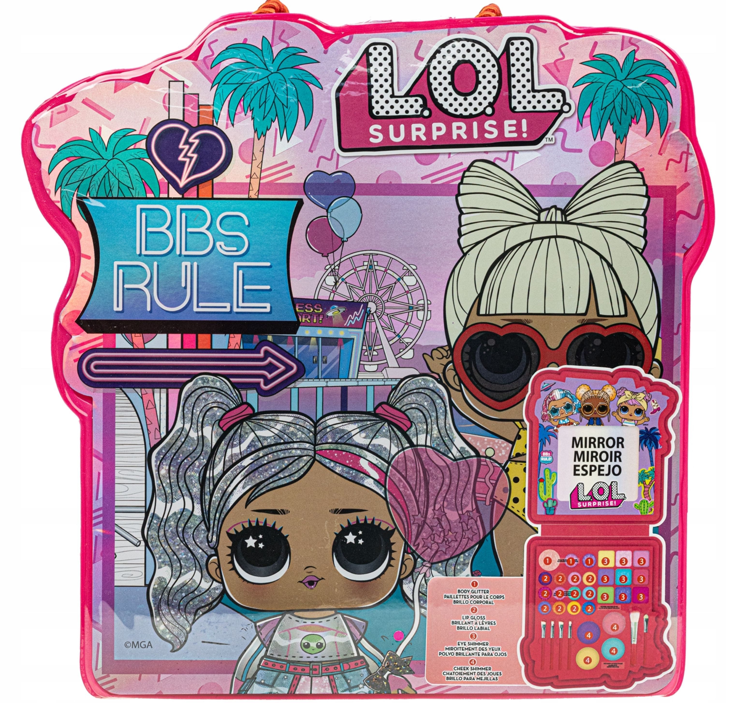 Festivalartikel Schmink-Set LOL Surprise! Mega Schminkpalette im Etui + Geschenk für Mädchen