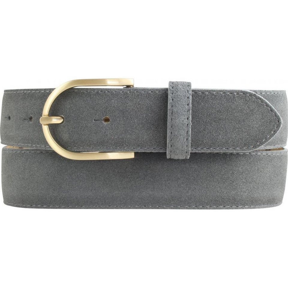 BELTINGER Ledergürtel Damen-Gürtel aus Veloursleder 3,5 cm - Velour- Ledergürtel für Damen 35