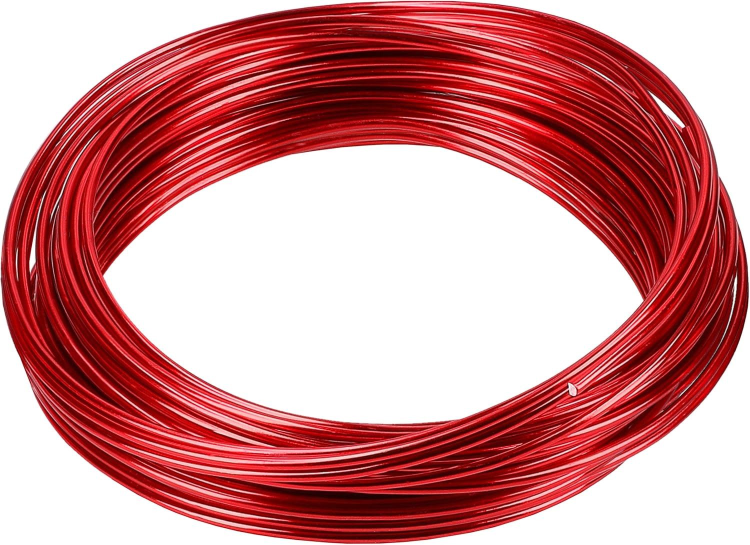 mumbi Basteldraht Basteldraht Aluminium Rot 10m, 2mm stark – Schmuck- & Dekodraht DIY