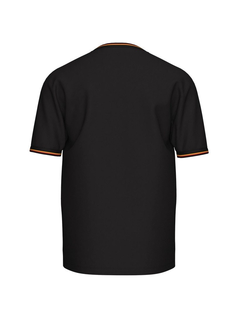 Trigema T-Shirt TRIGEMA Deutschland T-Shirt mit kontrastfarbigen Bündchen (1-tlg) – Bild 4 von 4