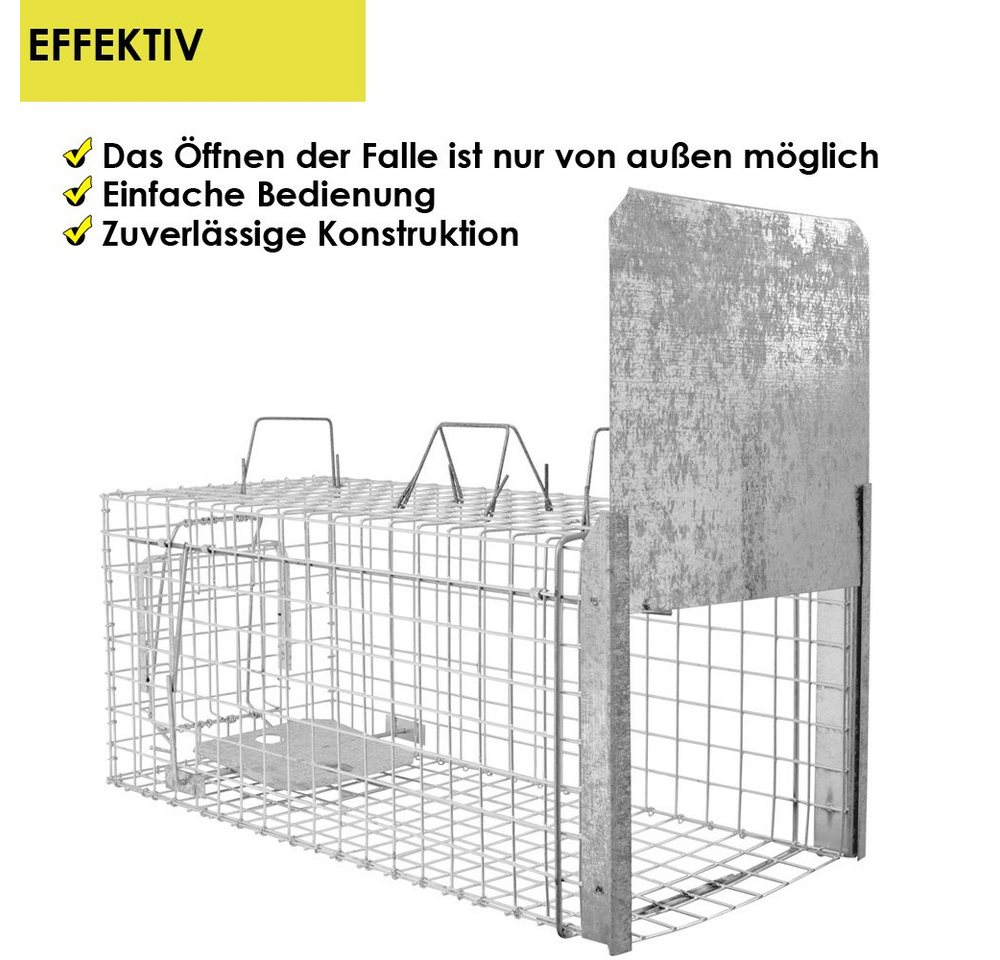 Thumbnail - Petigi Lebendfalle Tierfalle Lebendfalle Marderfalle Drahtfalle Auswahl an Größen Stable