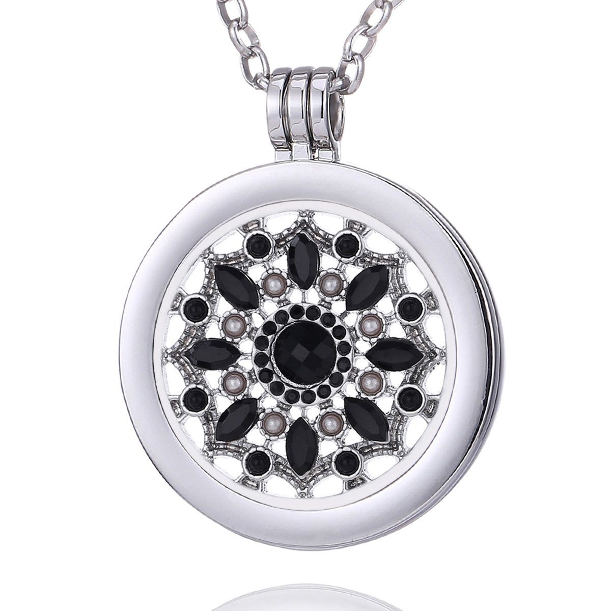 Morella Kette mit Anhänger Halskette 70 cm mit Coin Amulett 33 mm (2-tlg), günstig online kaufen