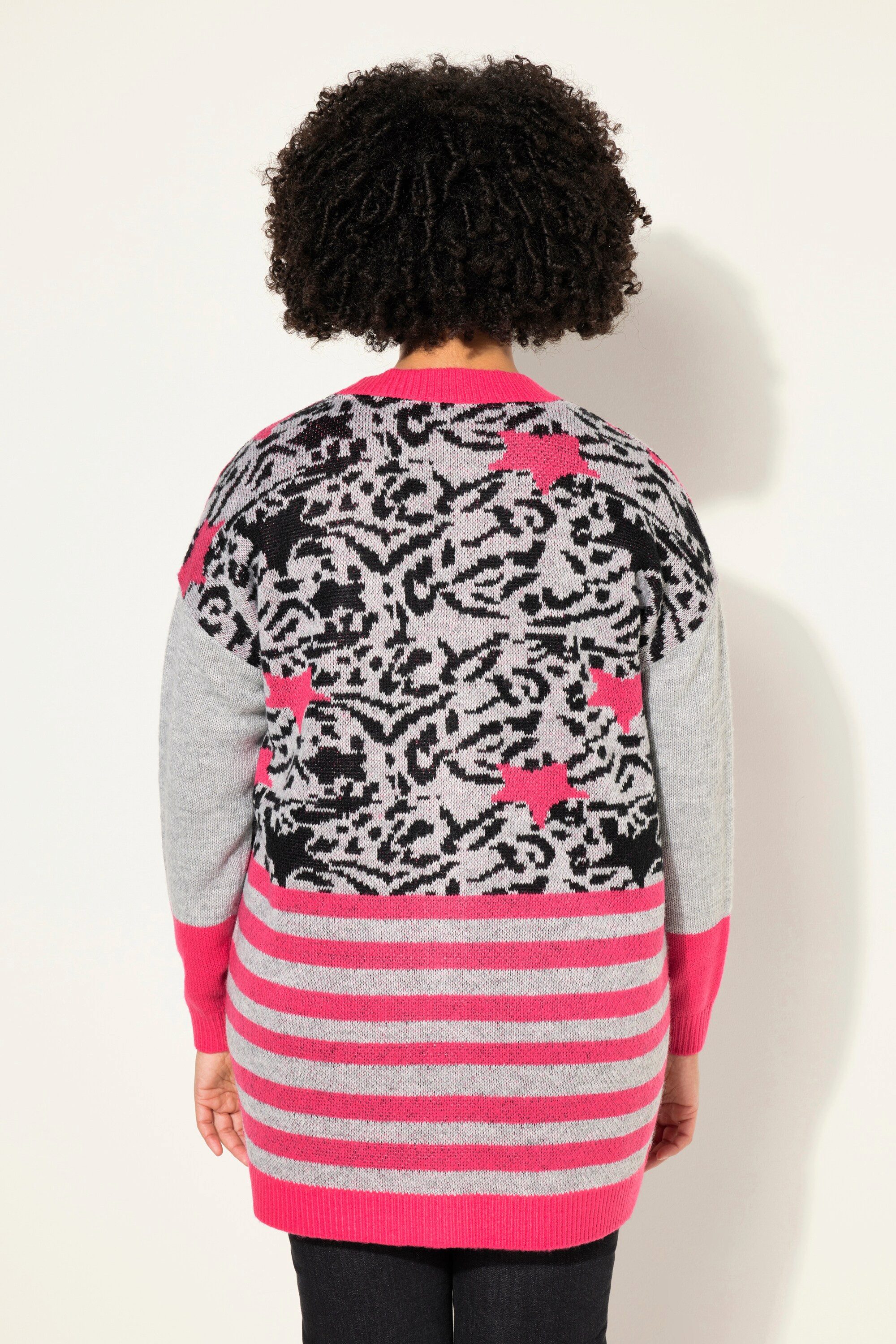 Angel of Style Strickjacke Strickjacke Mustermix Langarm
