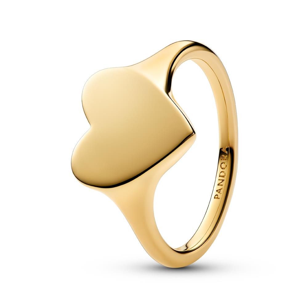 Pandora Fingerring PANDORA Herzring für Damen, vergoldet