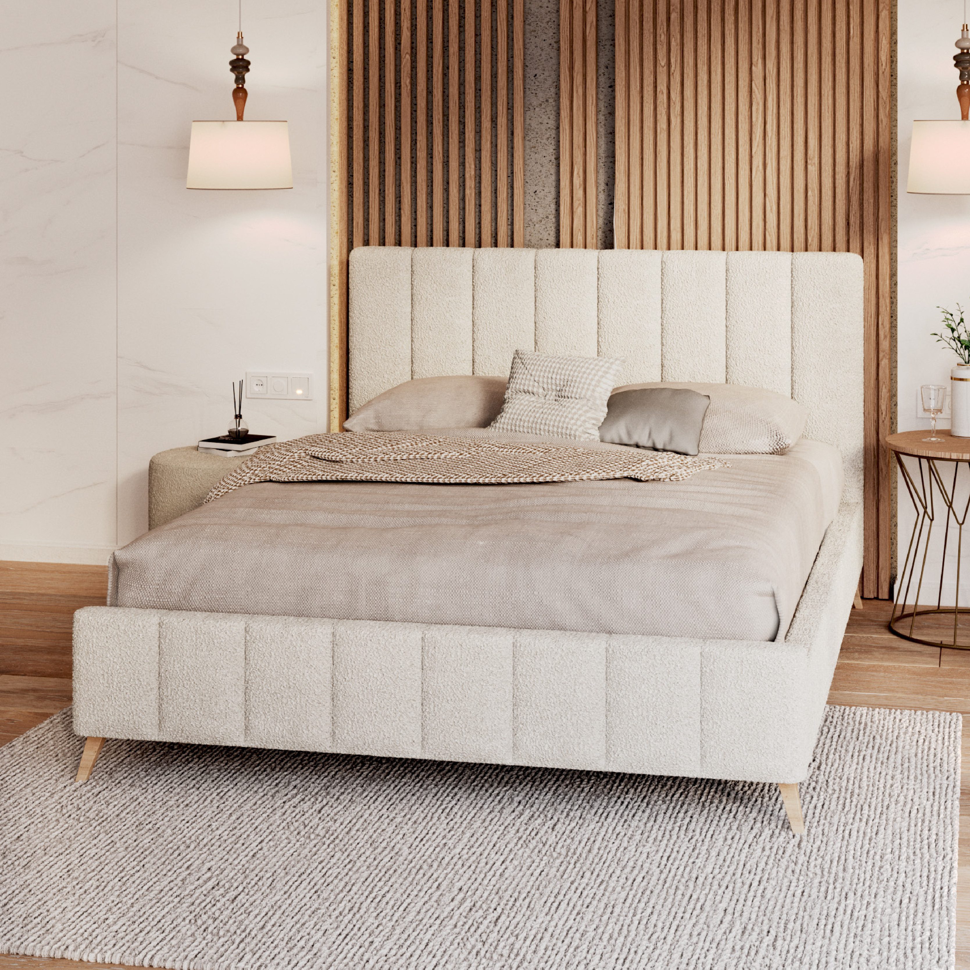 FDM Polsterbett FELICE modern mit Bettkasten günstig online kaufen