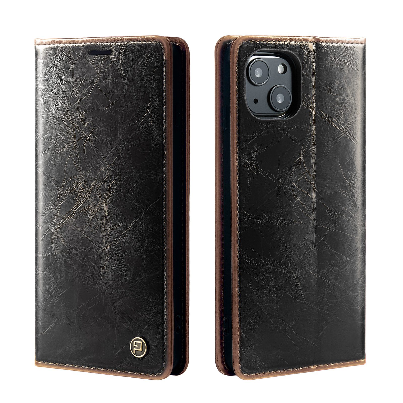 Tec-Expert Handyhülle Tasche Hülle für Apple iPhone 13 6.1 Zoll, 6.1, Cover Klapphülle Case mit Kartenfach RFID Schutz aufstellbar