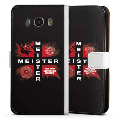 DeinDesign Handyhülle Bayer 04 Leverkusen Meister Offizielles Lizenzprodukt, Samsung Galaxy J5 (2016) Hülle Handy Flip Case Wallet Cover