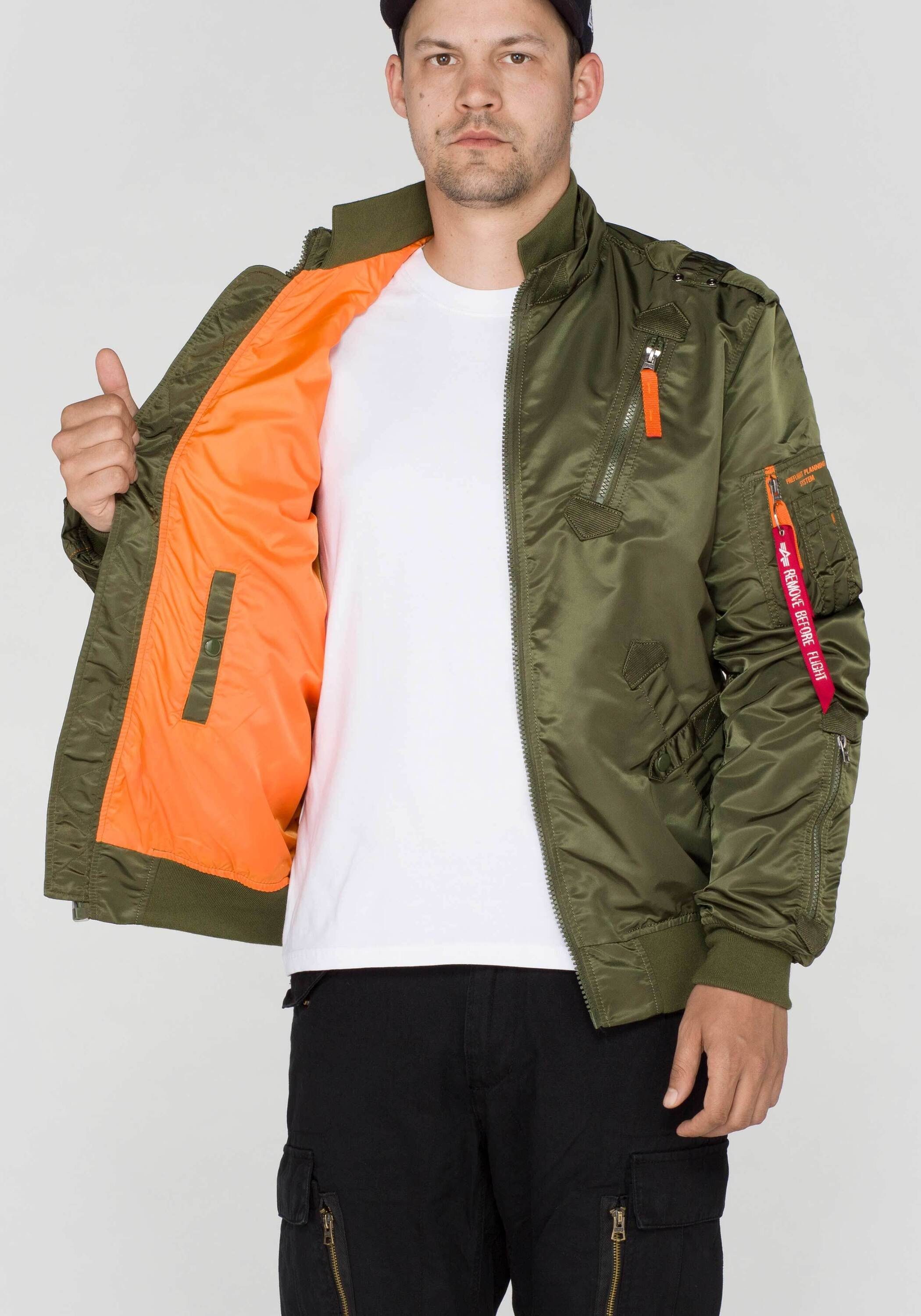 green Flight Industries Bomber Men Alpha Falcon dark Jackets II Alpha Industries & Bomberjacke -