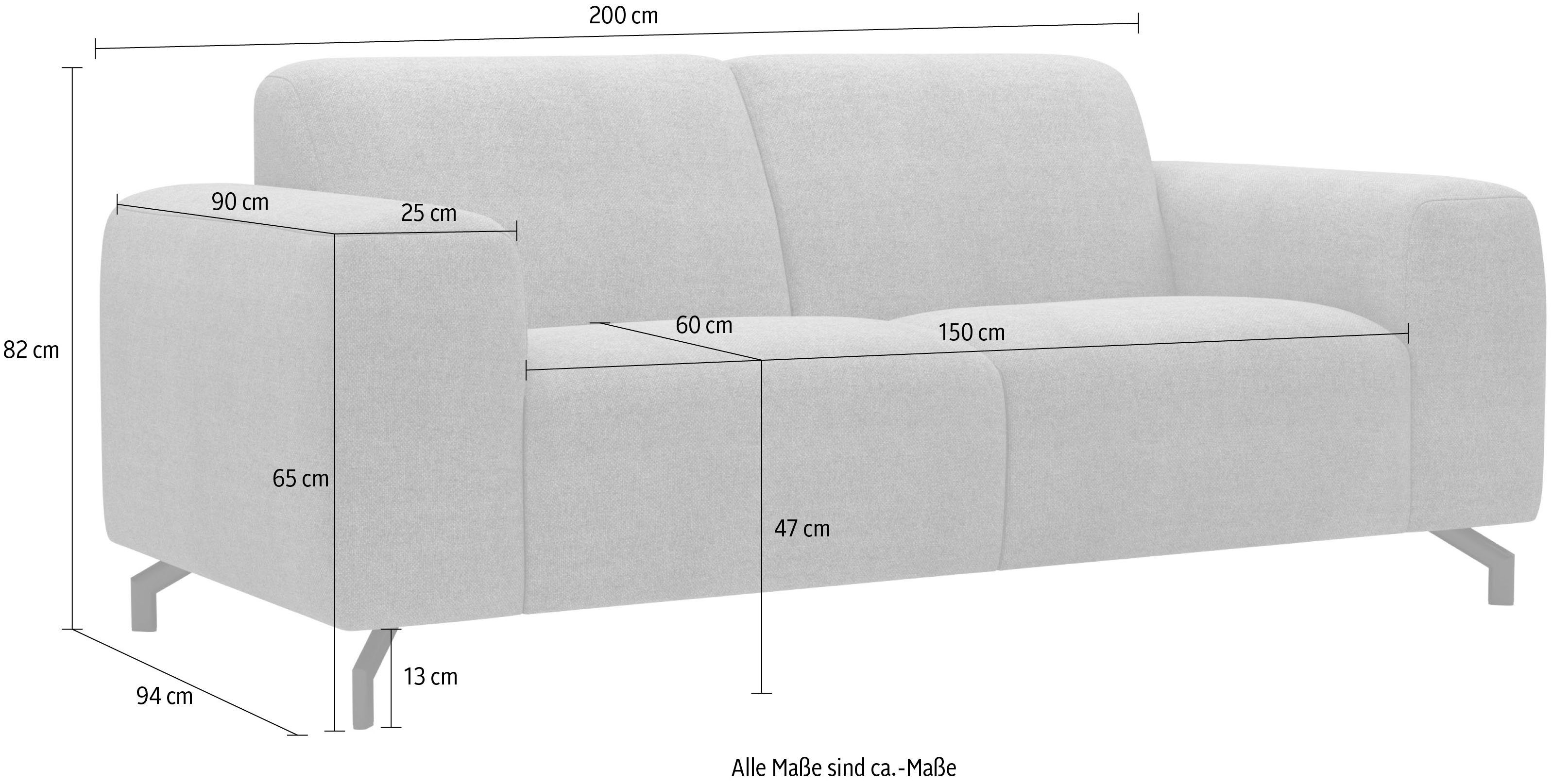 verschiedenen 2,5-Sitzer Sitzkomfort, Style of Bezugsqualitäten unterschiedlichem in Places mit Oleandro,