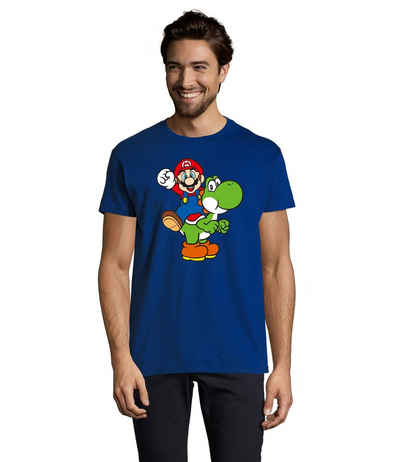 Blondie & Brownie T-Shirt »Herren Yoshi & Mario Konsole Super Nintendo Luigi«