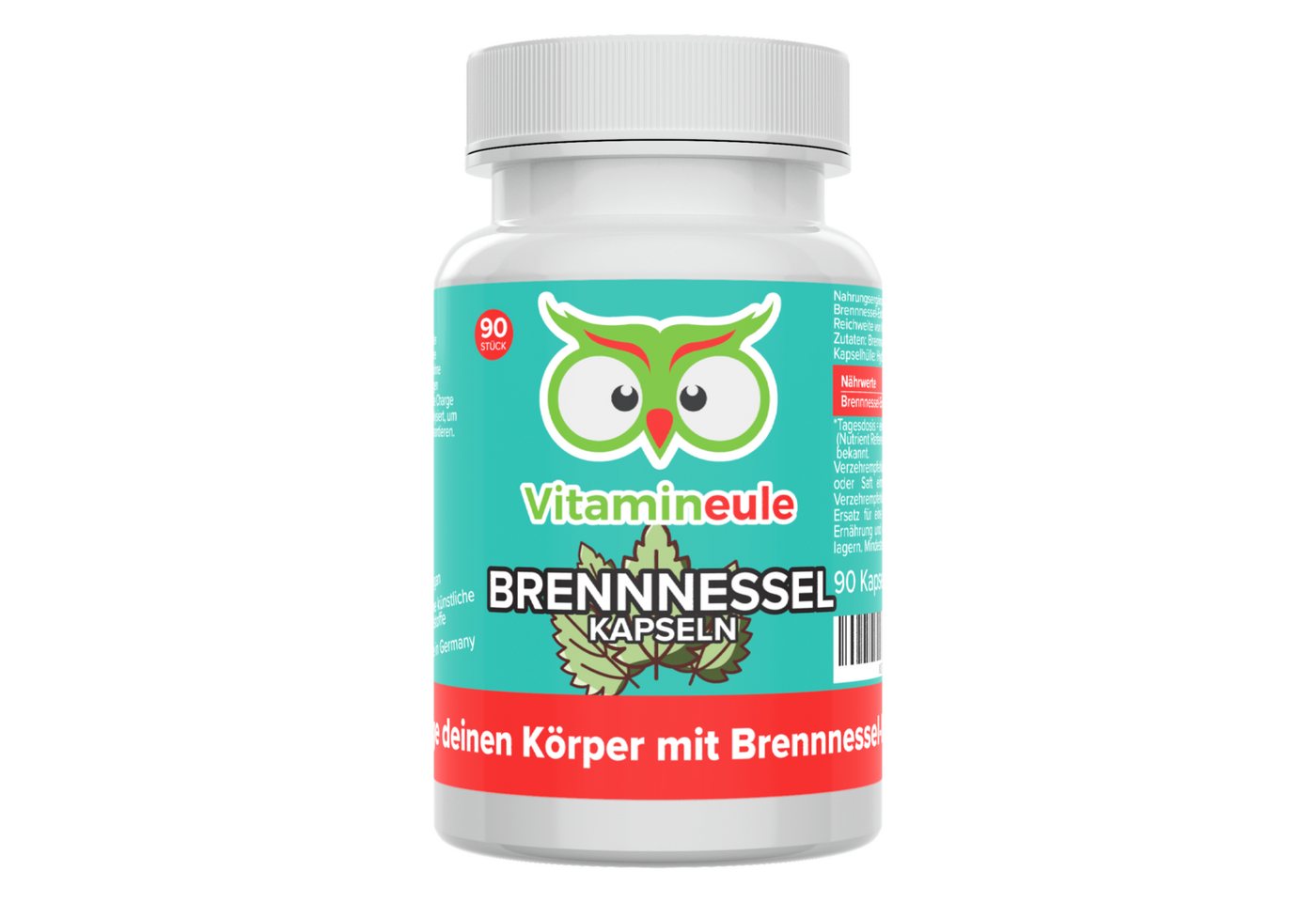 Vitamineule Brennnessel Kapseln - 500 mg Brennnessel-Extrakt (10:1) - Kapsel