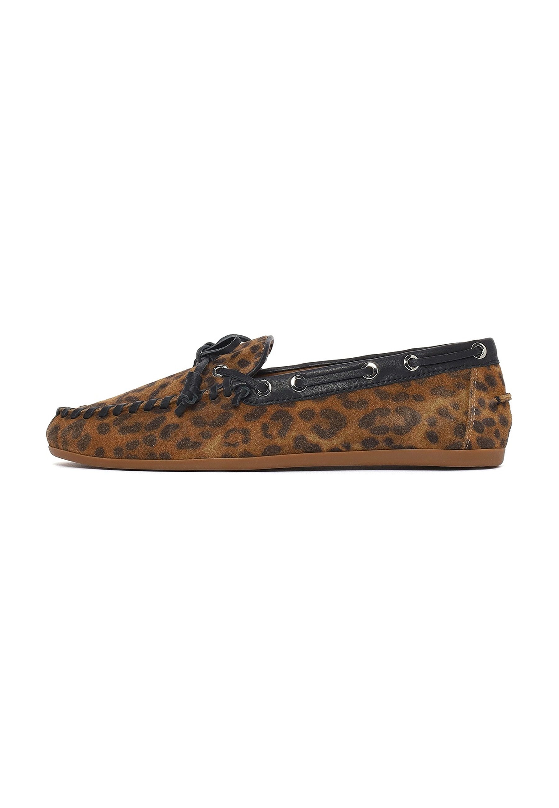 Derimod Loafer aus Veloursleder Loafer Echtes Wildleder, Lederinnenfutter, TPU-Sohle, Slip-On, Mokassin-Naht