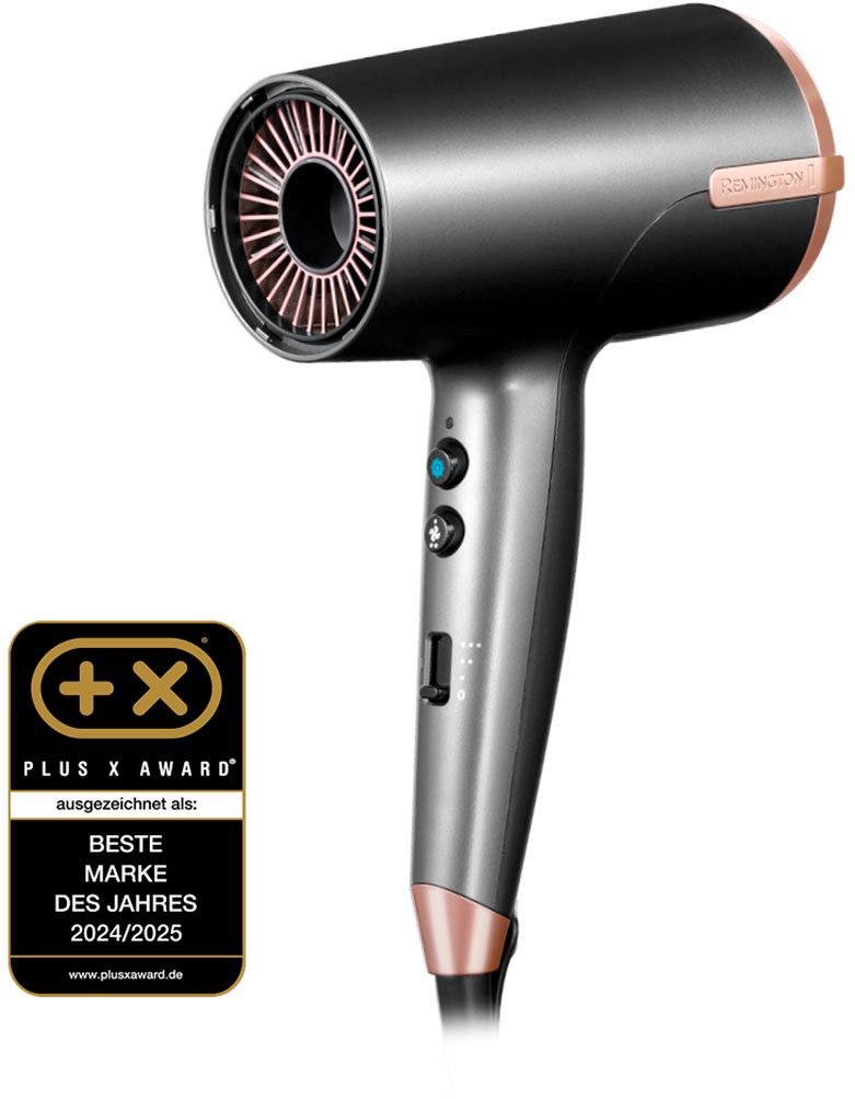 Remington Haartrockner D6077 ONE Dry & Style Hairdryer, 2000 W, 120 km/h Luftstrom, 4 Aufsätze, 8 Heiz-& Geschwindigkeitskombinationen