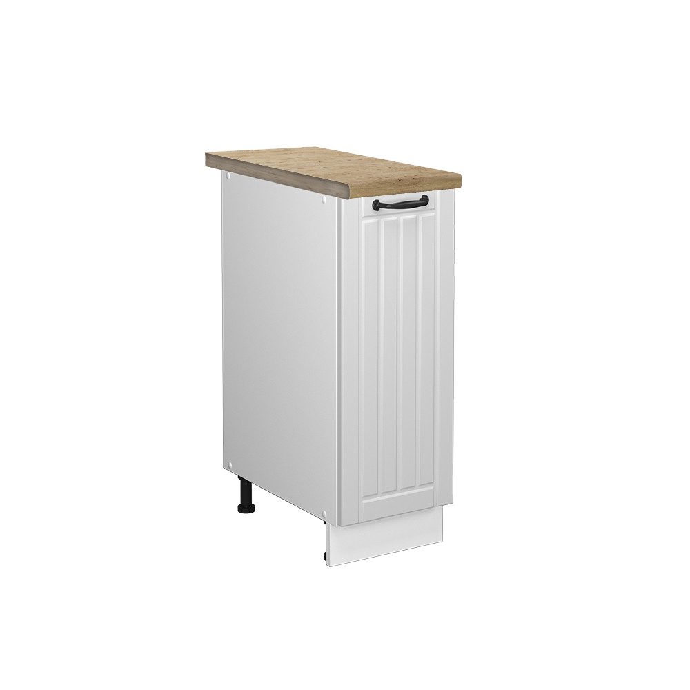 Vicco Herdumbauschrank R-Line, Weiß Hochglanz/Anthrazit, 60 günstig online kaufen