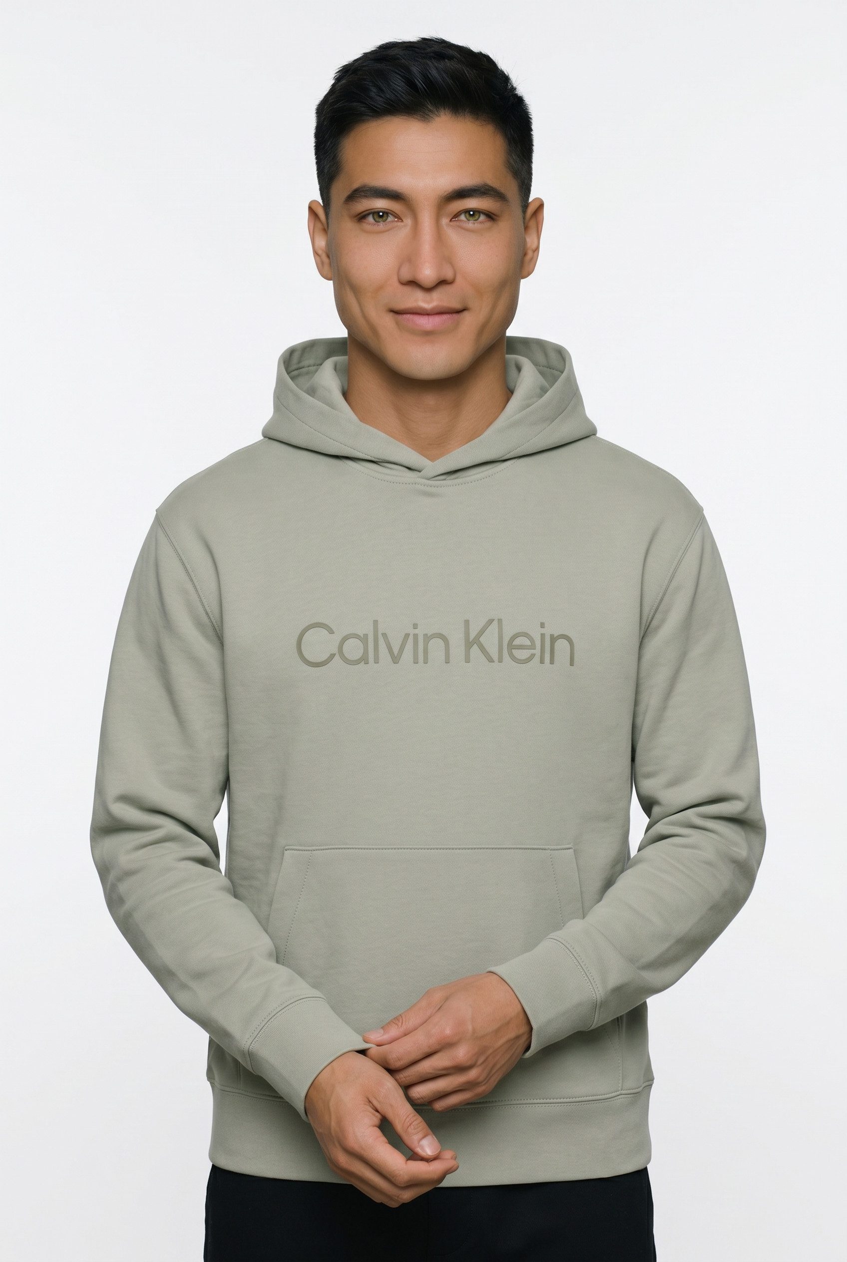 Calvin Klein Kapuzensweatshirt LS EU STANDARD LOGO 350TERRY PO Mit Rundhalsausschnitt, regular fit