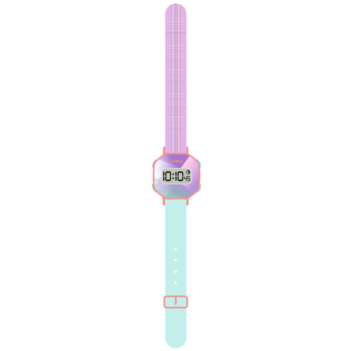 DJECO Digitaluhr Armbanduhr digital Kinderuhr Prisma inkl. Stoppuhr Batterie Beleuchtung