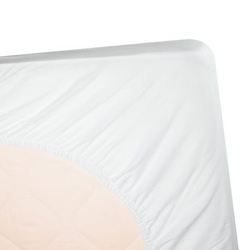 Matratzenauflage ZOLLNER, wasserdicht, 70 x 140 cm, 75% Baumwolle, 25% Polyester, mit Gummizug