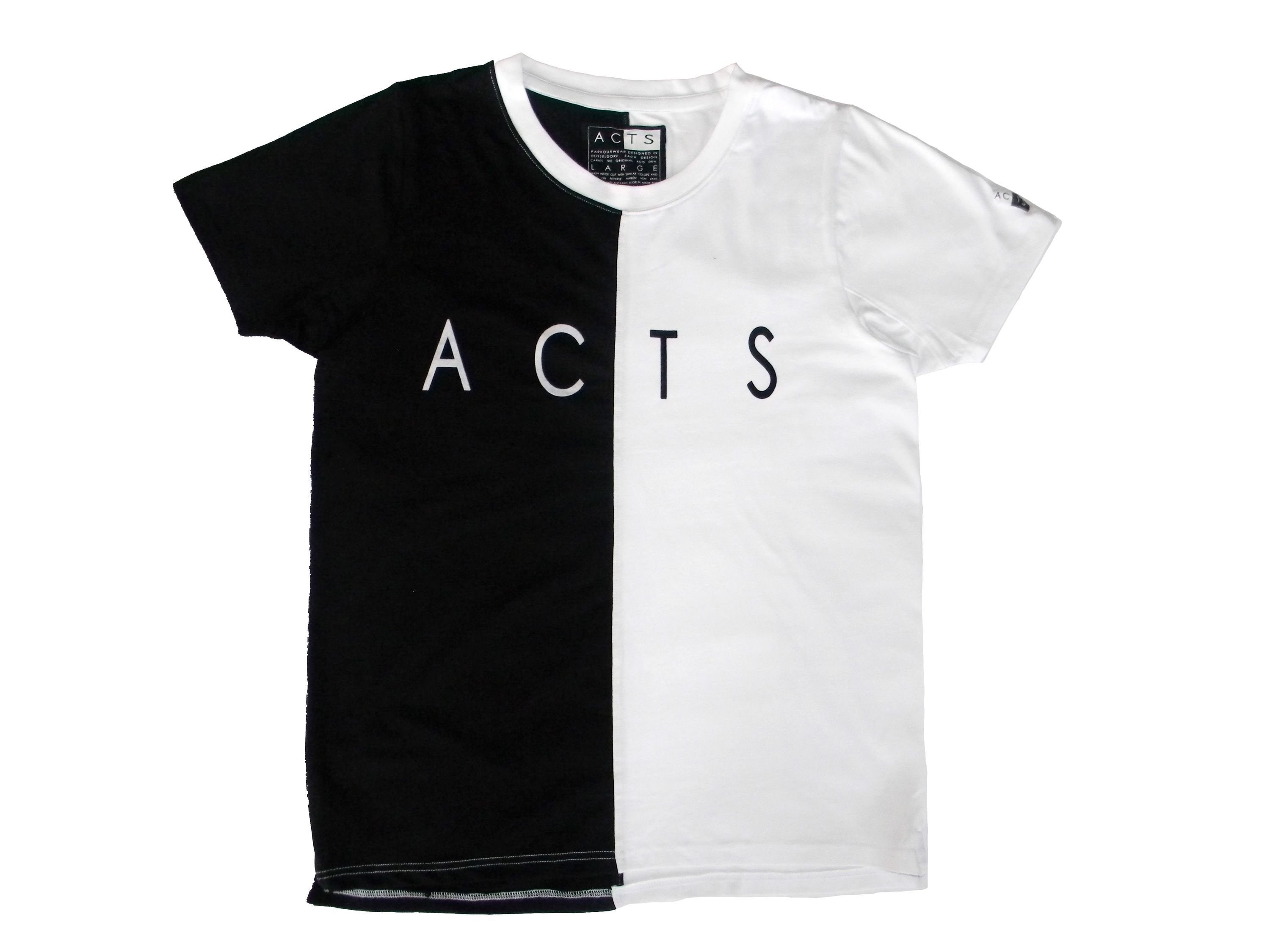 Stück) T-Shirt ACTS (Stück, Frontprint 1-tlg., mit