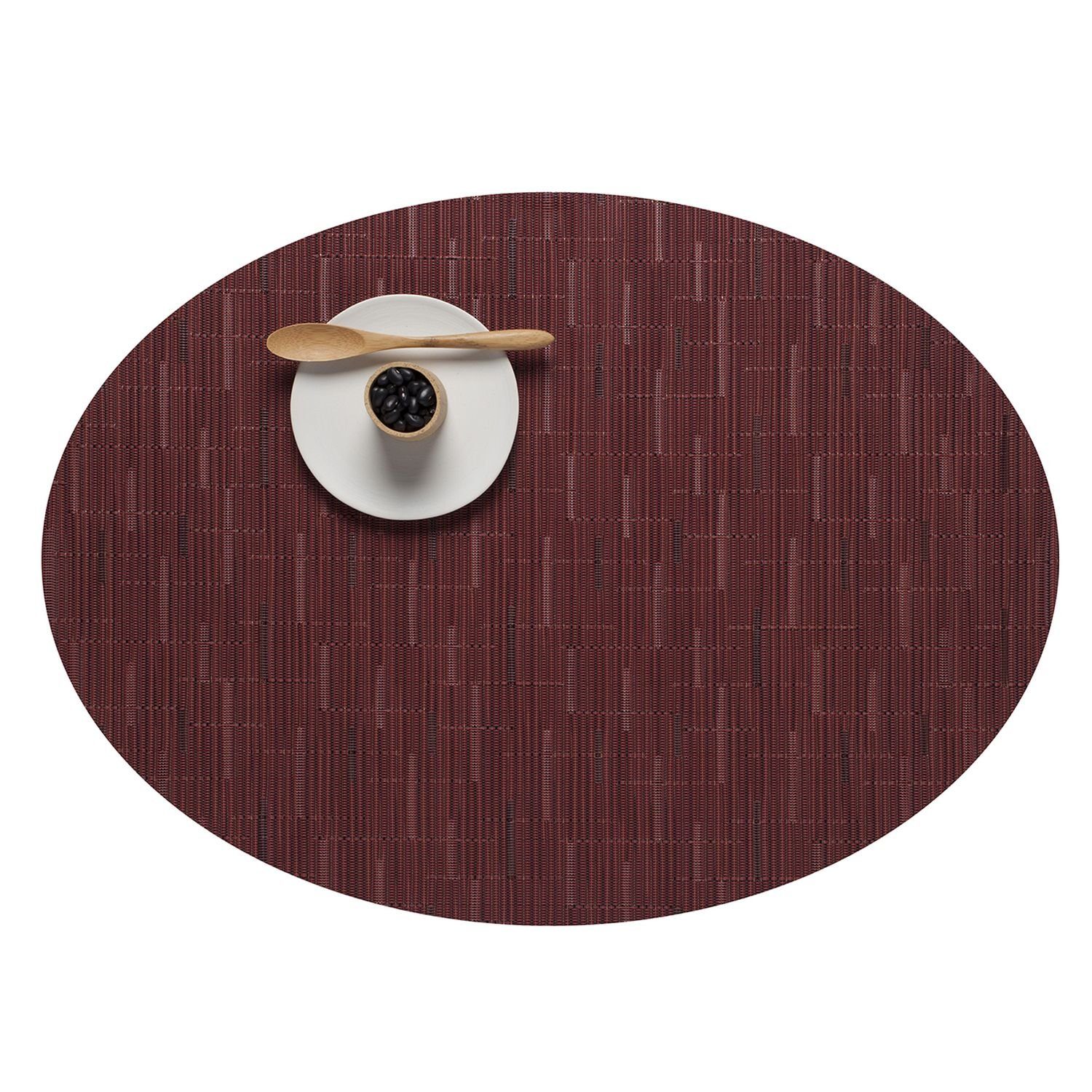 Chilewich Platzset Bamboo Oval Cranberry, (1-St)