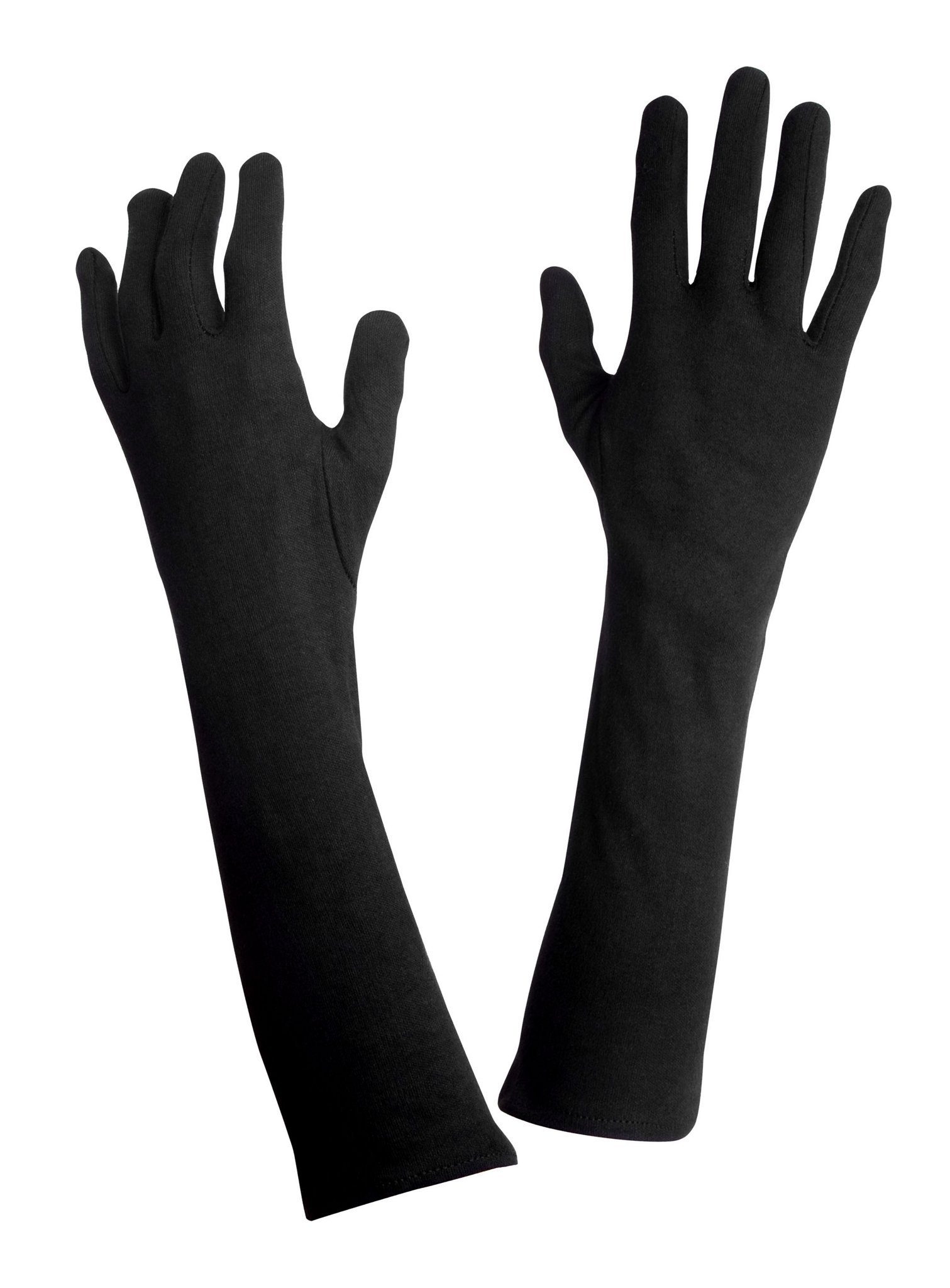Boland Kostüm Handschuhe lang schwarz, Edle Handschuhe für zahlreiche Kostü günstig online kaufen