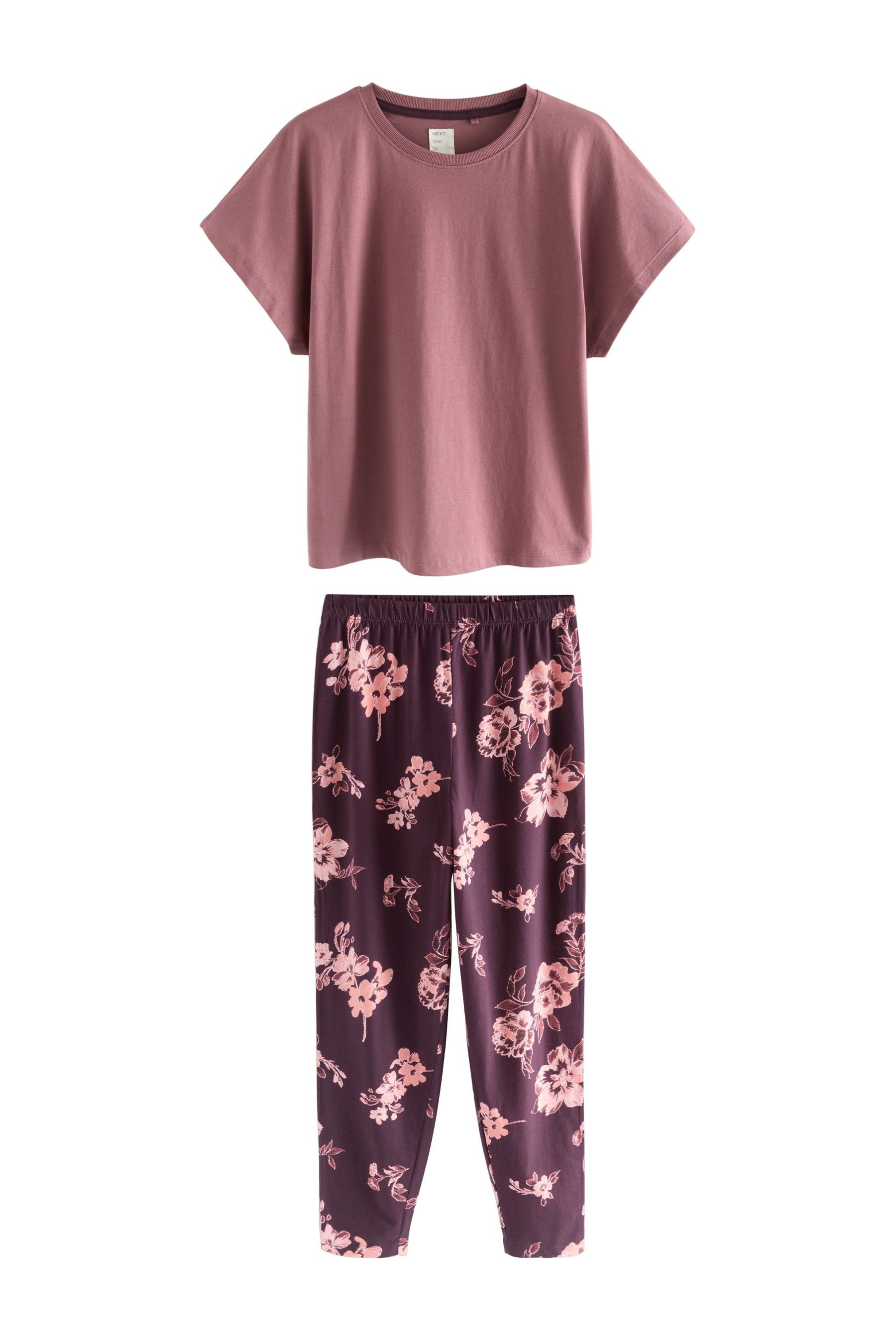 Next Pyjama Kurzarm-Schlafanzug aus 100 % Baumwolle (2 tlg) günstig online kaufen