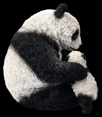 Figuren Shop GmbH Tierfigur Panda Figur - Mutter mit Baby - Dekoration Tierfigur Pandabär