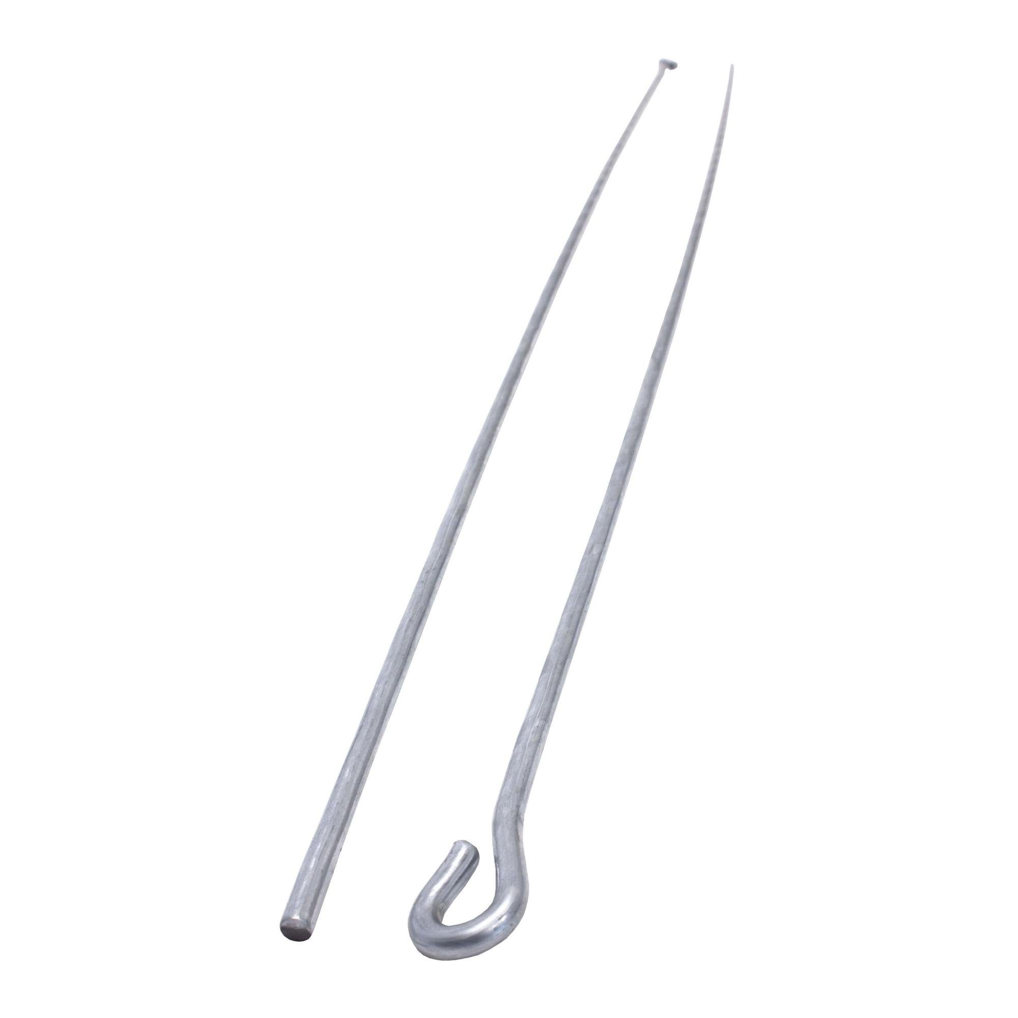 PROTEKTOR Profil Abhängedraht mit Öse (500 mm, 100 Stück, silber, 100-St), Mit Öse, Zubehör Deckenprofile