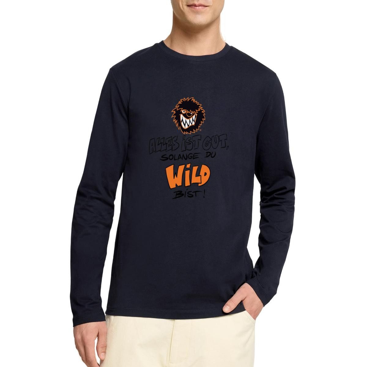 T-Shirt Die Wilden Kerle Wild Spruch mit Logo Premium Langarmshirt Herren