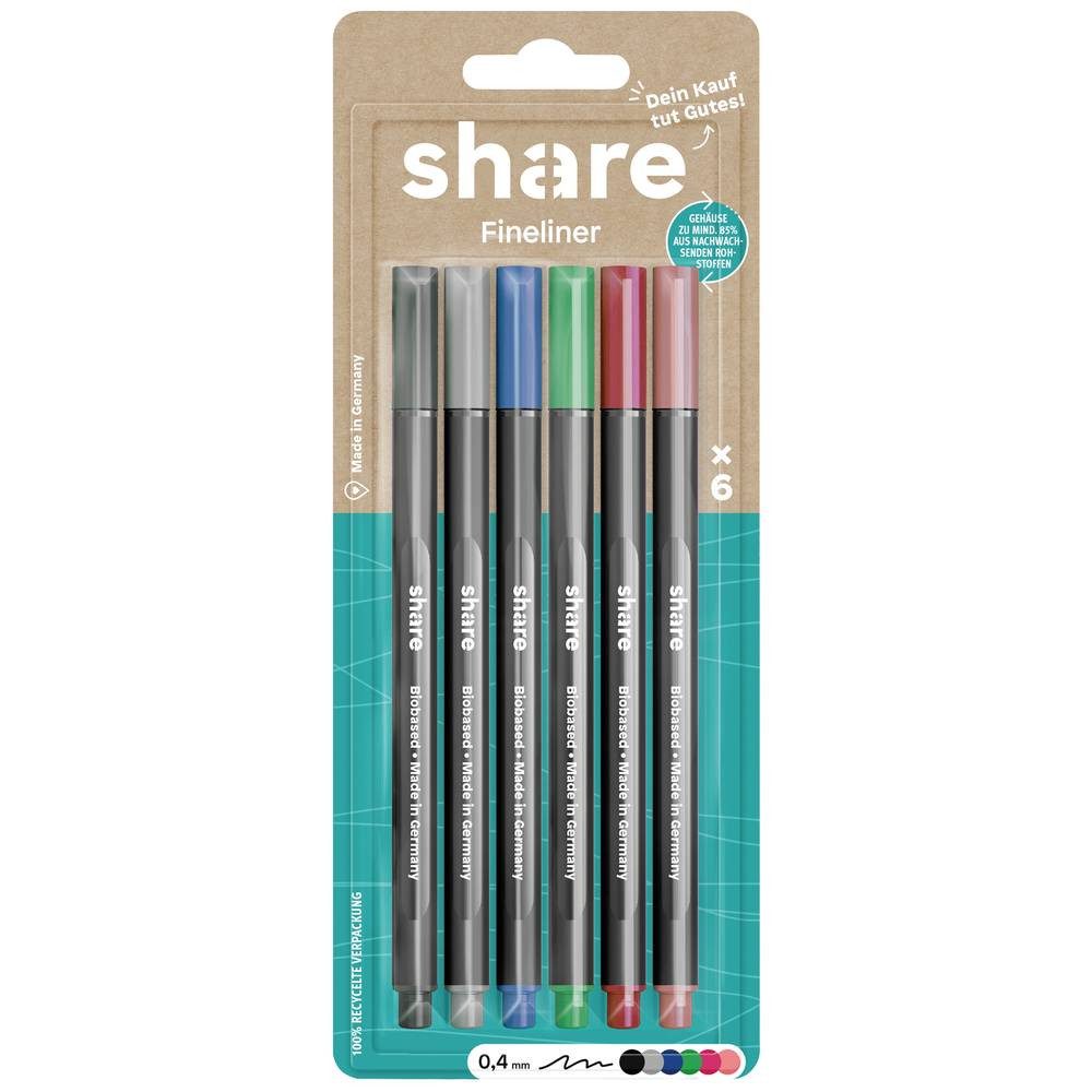 Fineliner Fineliner 6er-Blister