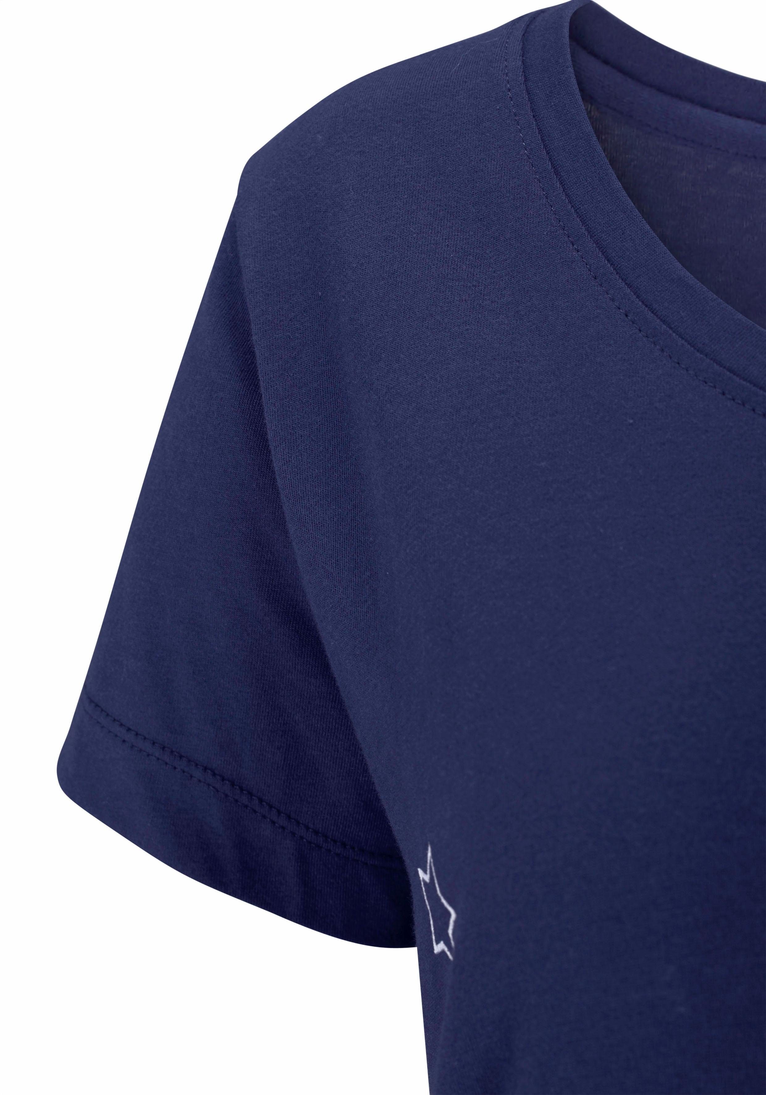 PEANUTS Sleepshirt mit Snoopy-Print in Minilänge