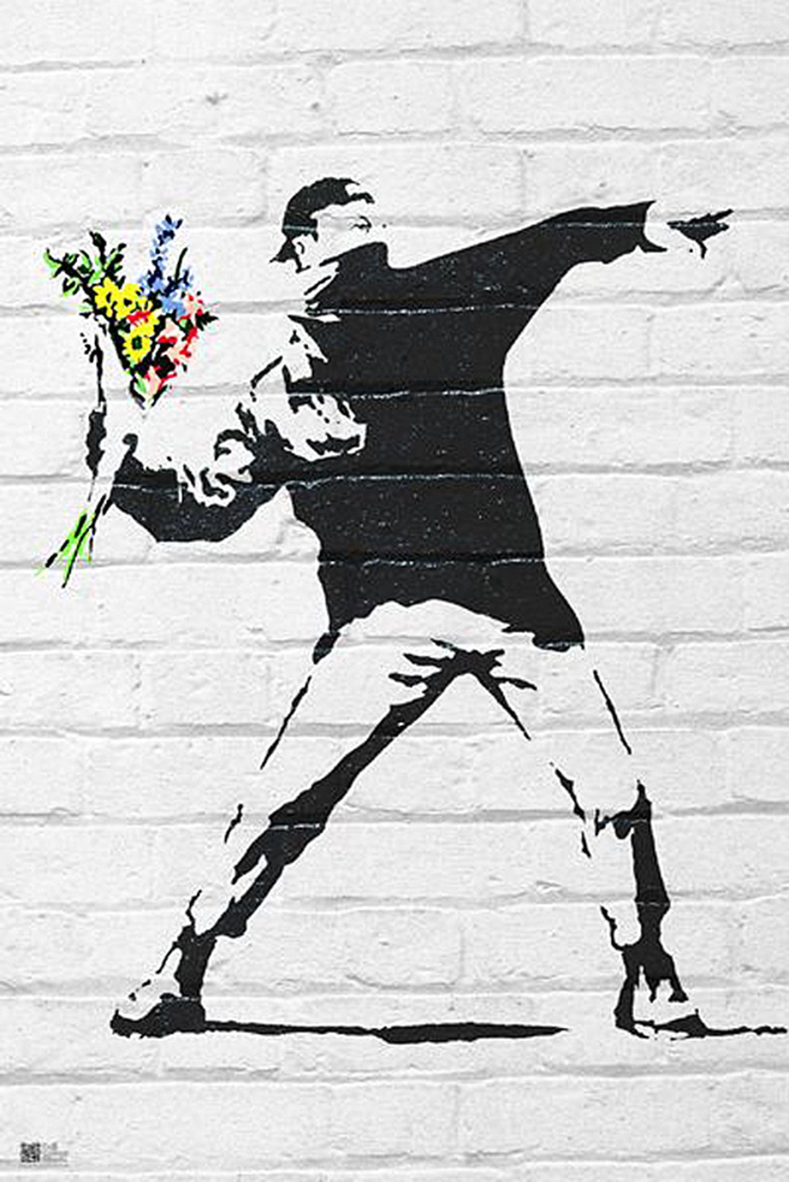 Close Up Poster Banksy Poster Throwing Flowers 61 x 91,5 cm günstig online kaufen