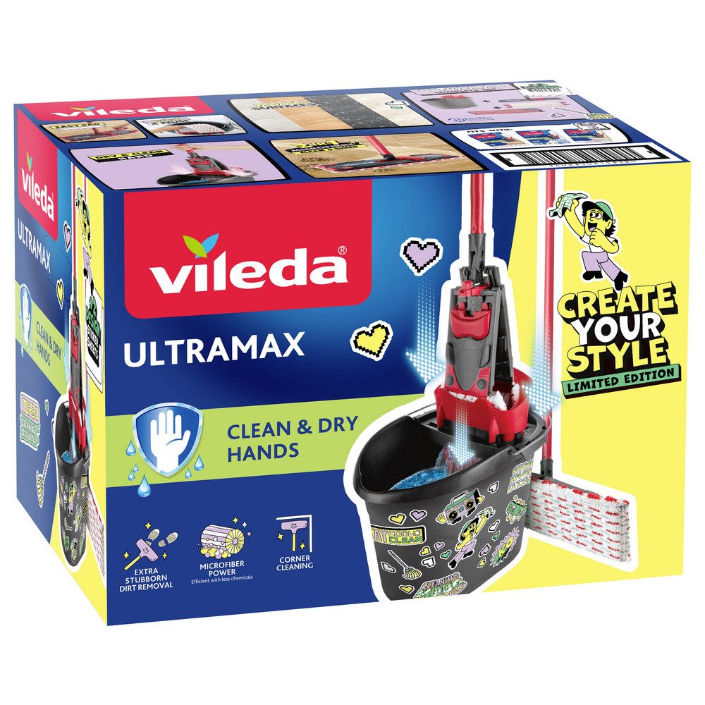 Vileda Staubbesen Vileda 183755 Vileda ULTRAMAX MY STYLE Box - Level Up Your Space Boden