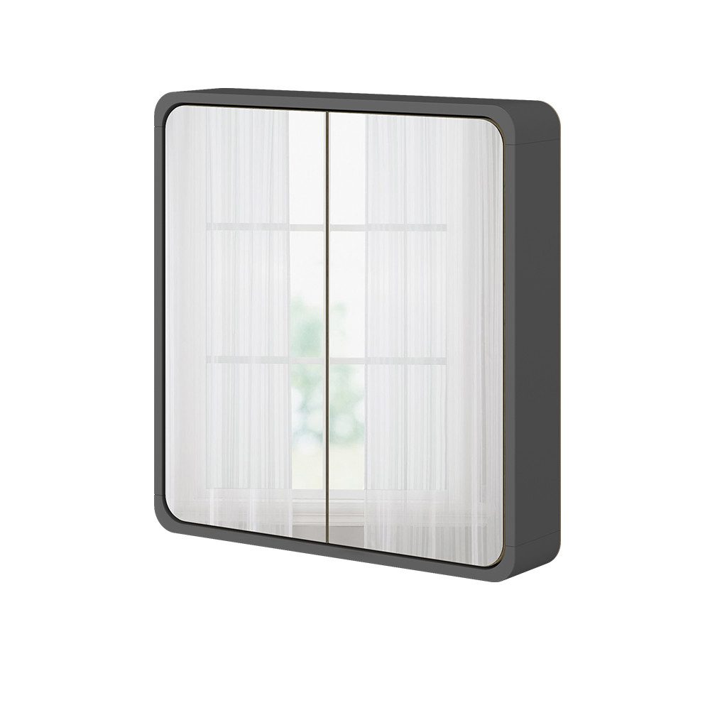 Vicco Badezimmerspiegelschrank Arla Anthrazit 60 x 60 cm günstig online kaufen