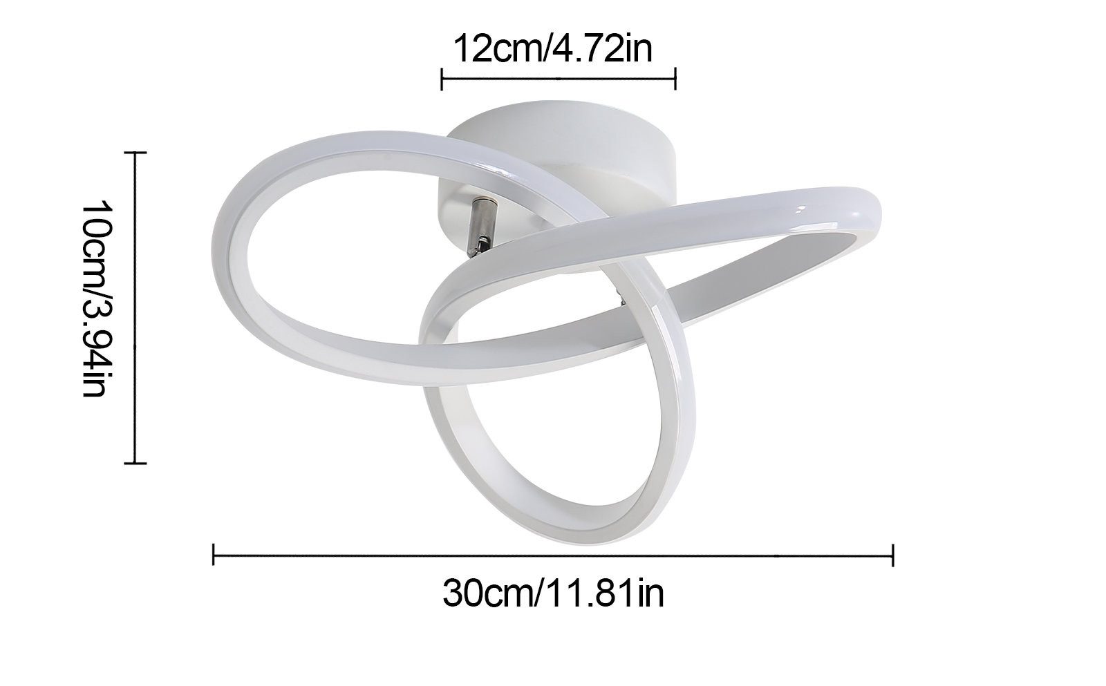 Goeco LED Deckenleuchte Clover Deckenleuchte,30W LED günstig online kaufen