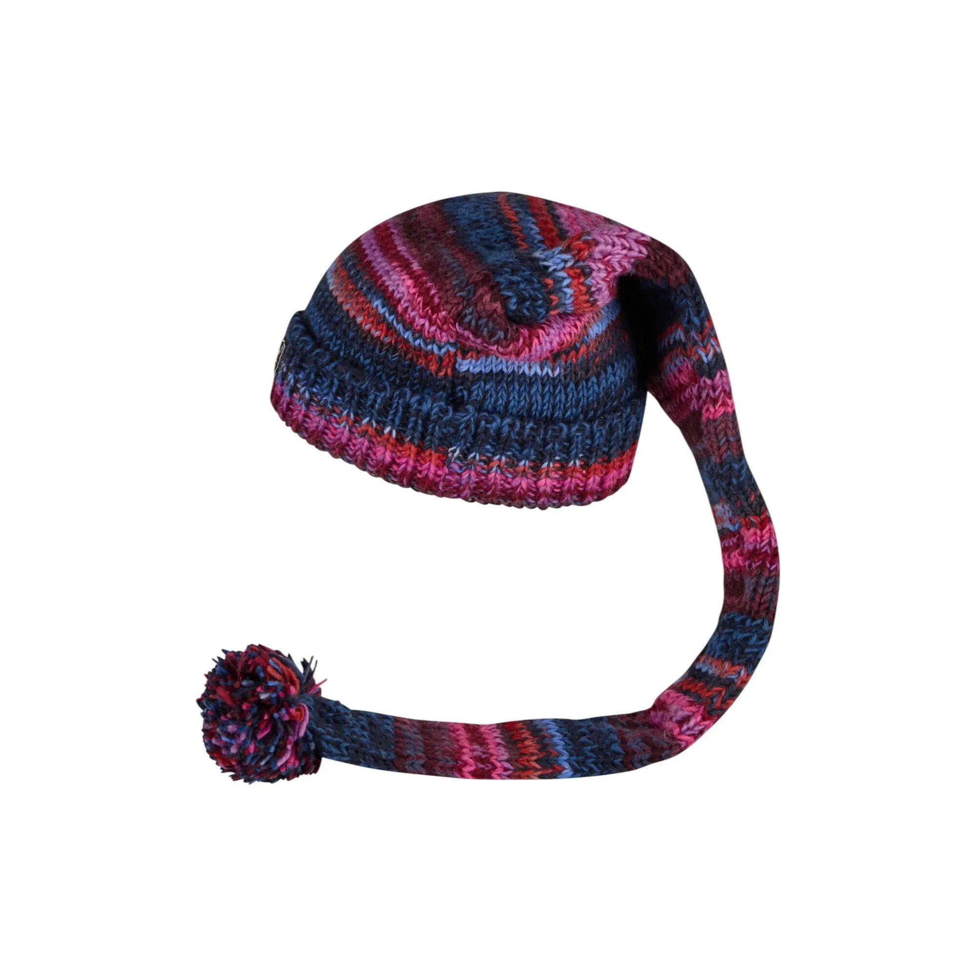 THC Natural Line Strickmütze THC Schafwoll Zipfelmütze 805 lila (1 Stück, 1-St., 1 Stück) Innenfutter: Fleece